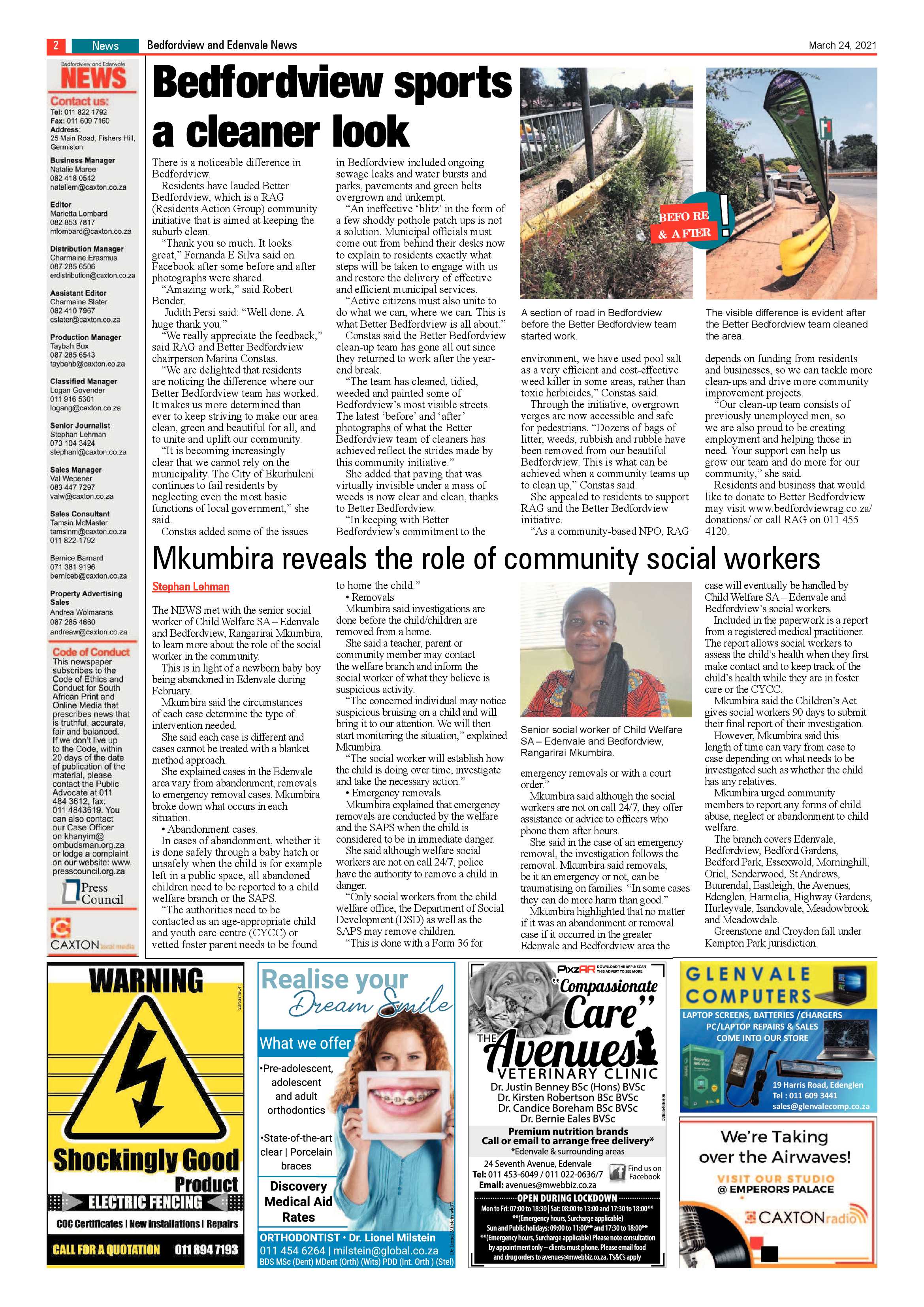 Bedfordview Edenvale News 24 March 2021 page 2
