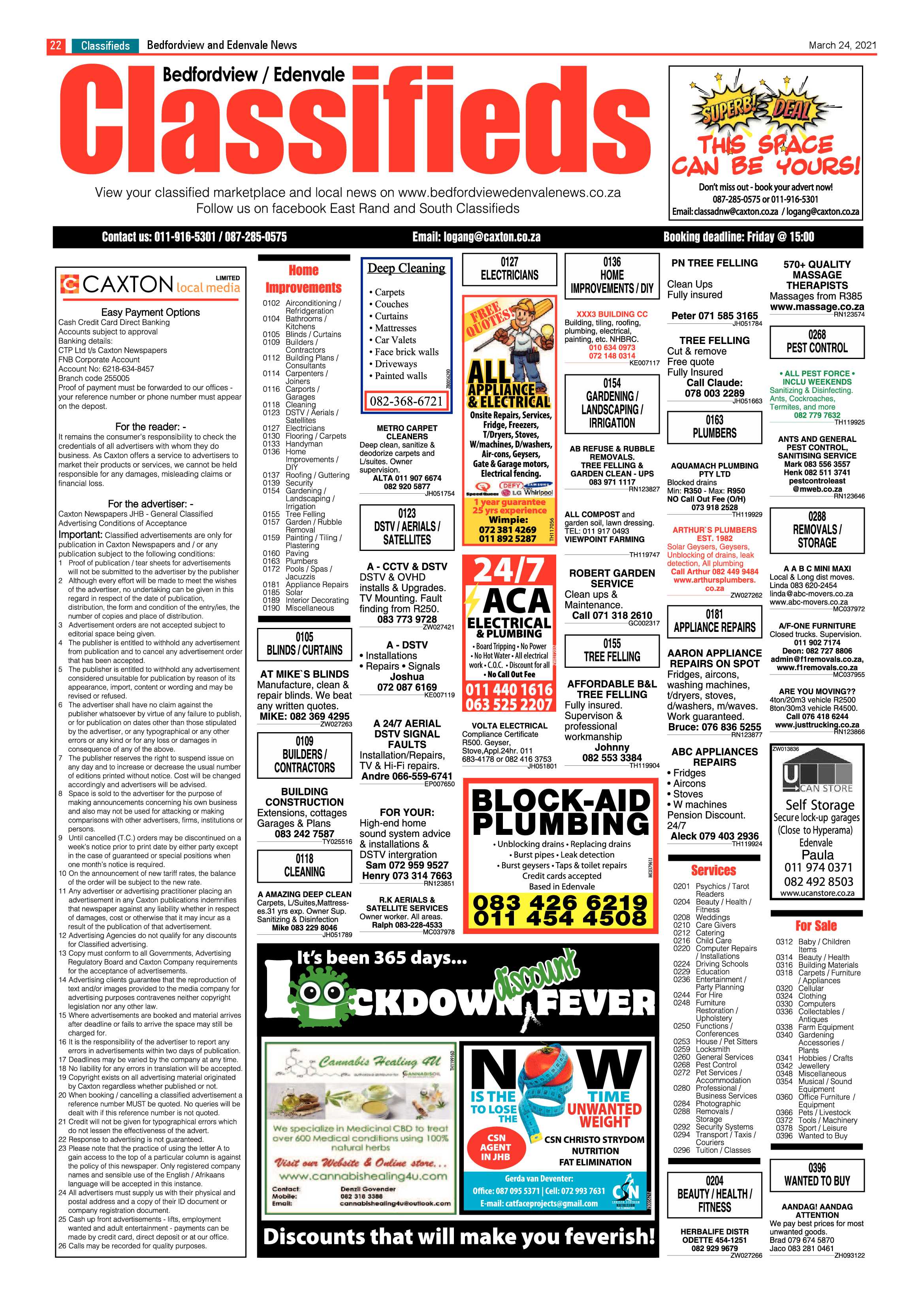 Bedfordview Edenvale News 24 March 2021 page 22