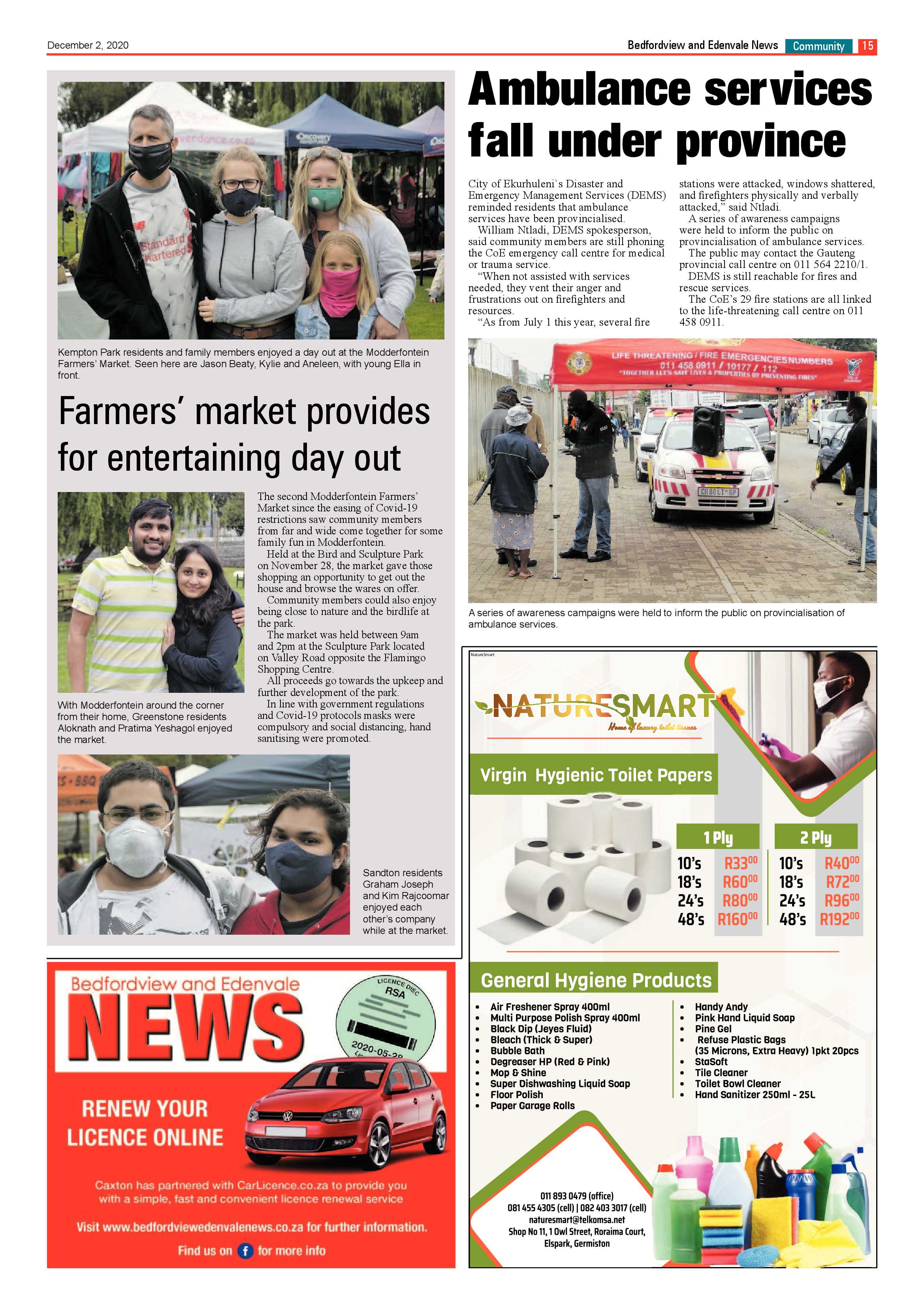 Bedford and Edenvale News 02 December 2020 page 15