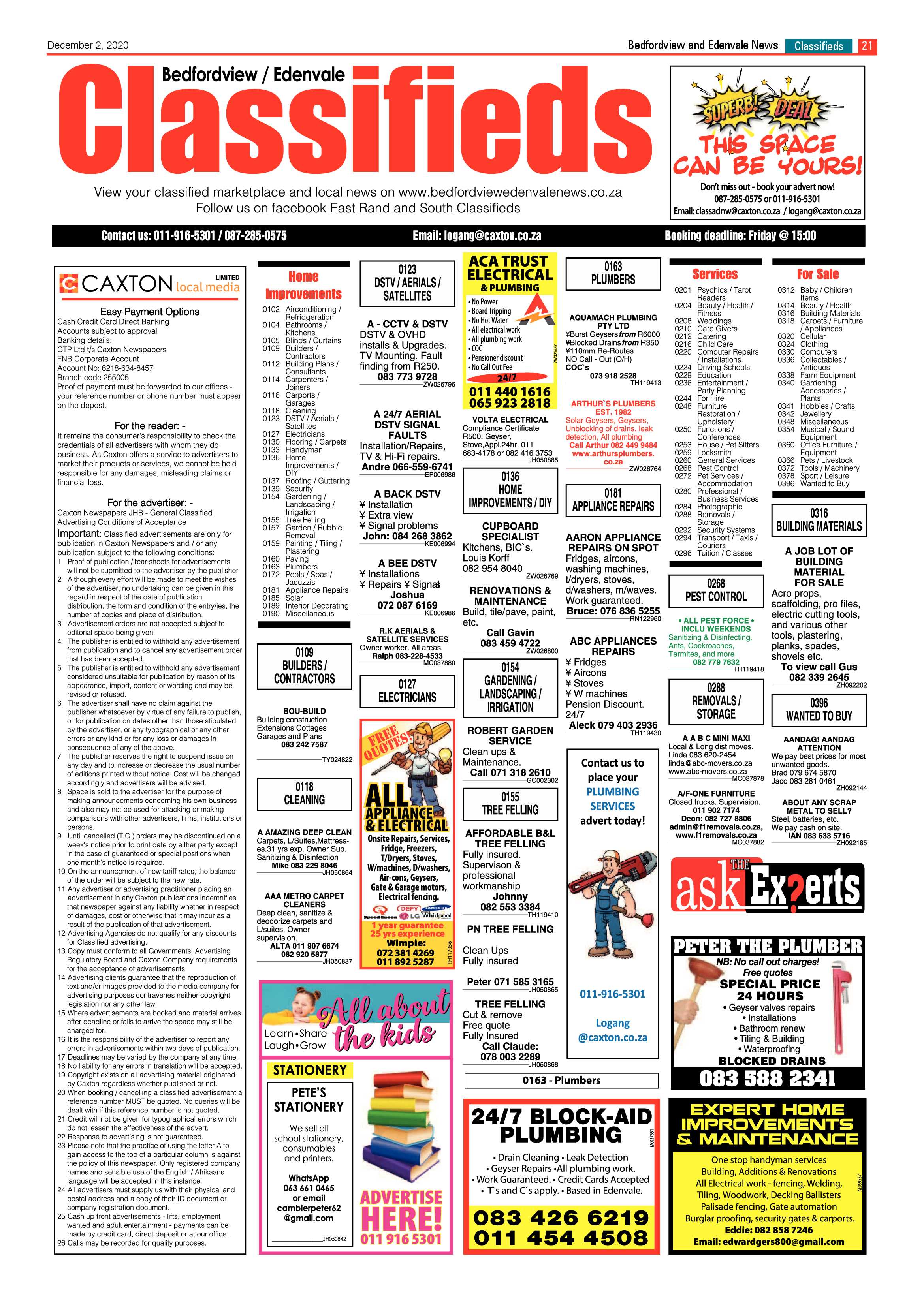Bedford and Edenvale News 02 December 2020 page 21