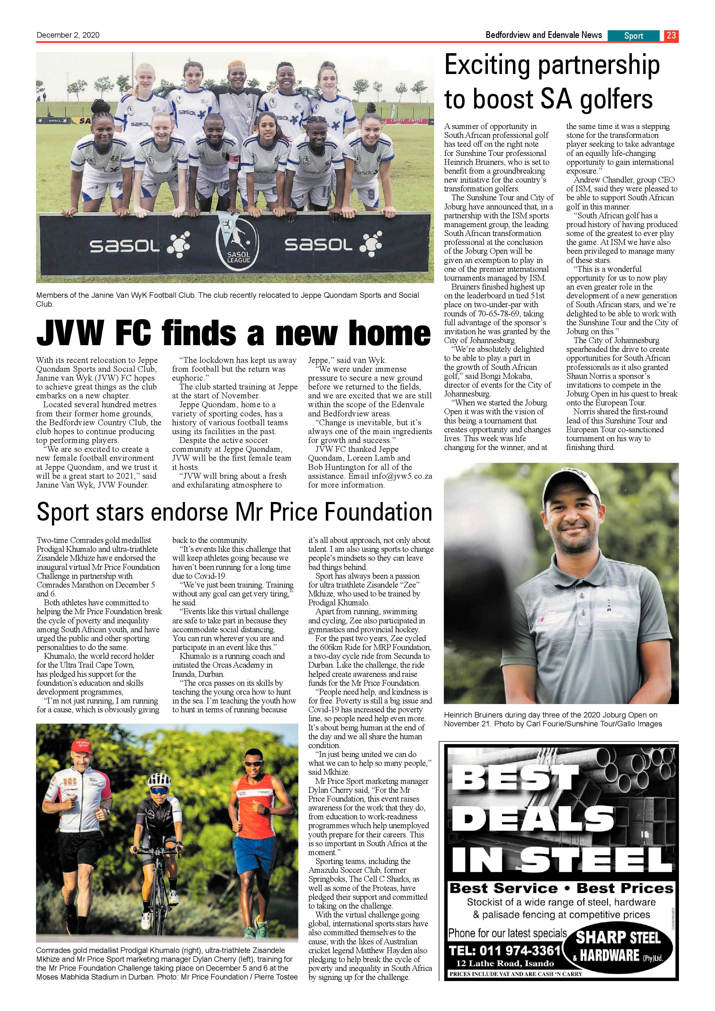 Bedford and Edenvale News 02 December 2020 page 23
