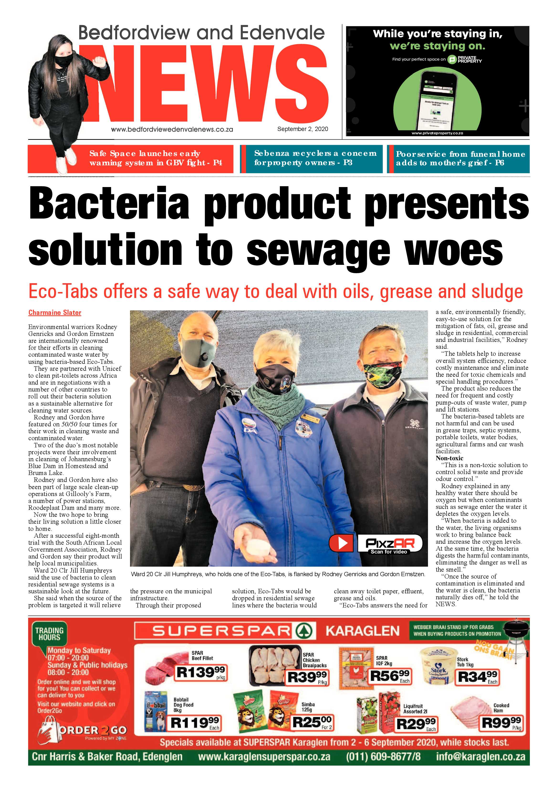 Bedford and Edenvale News 02 September 2020 page 1