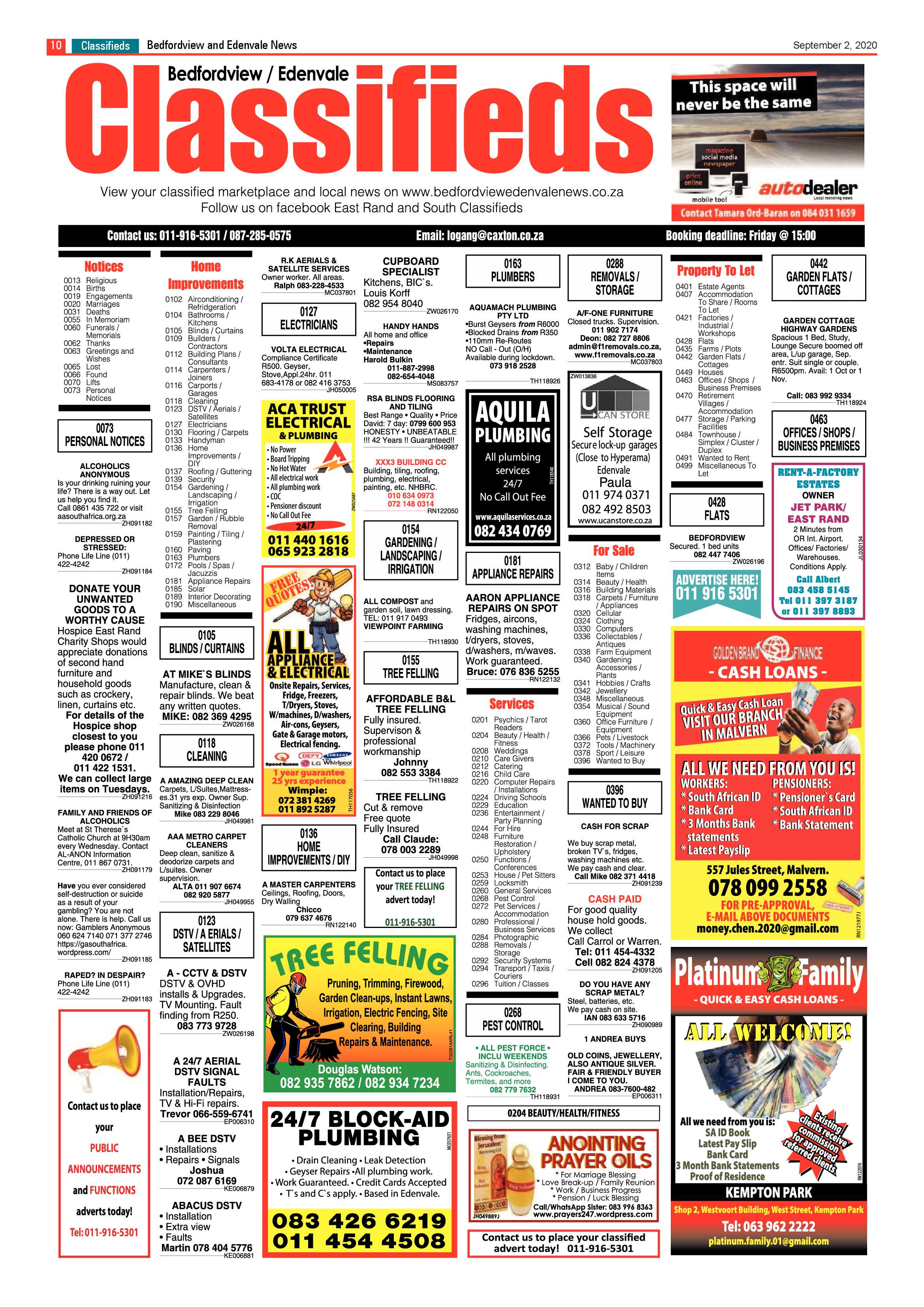 Bedford and Edenvale News 02 September 2020 page 10