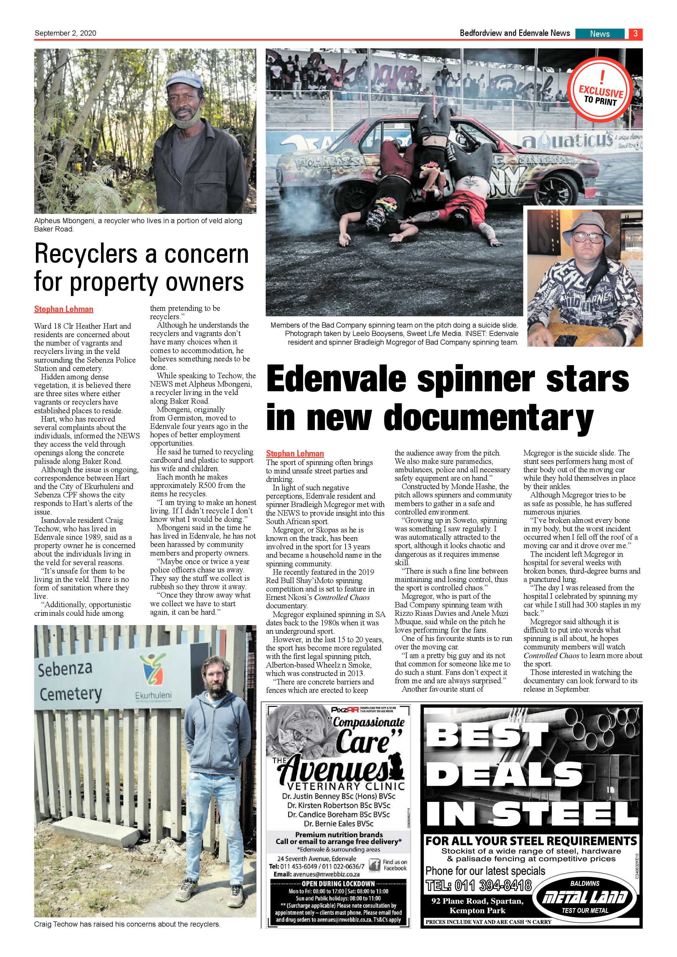 Bedford and Edenvale News 02 September 2020 page 3