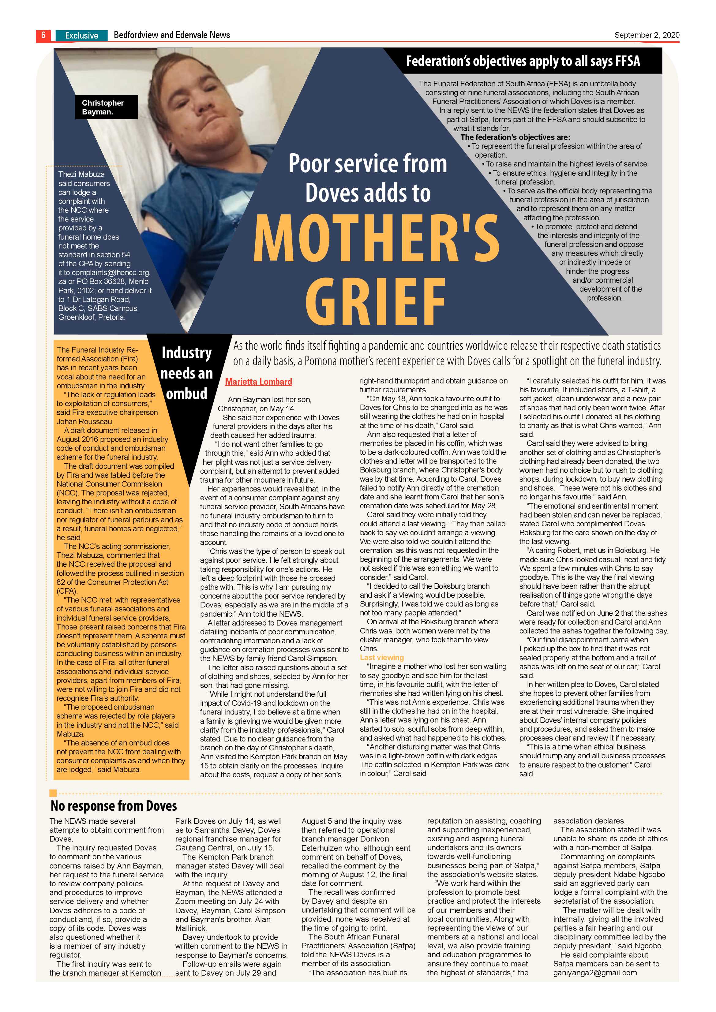 Bedford and Edenvale News 02 September 2020 page 6