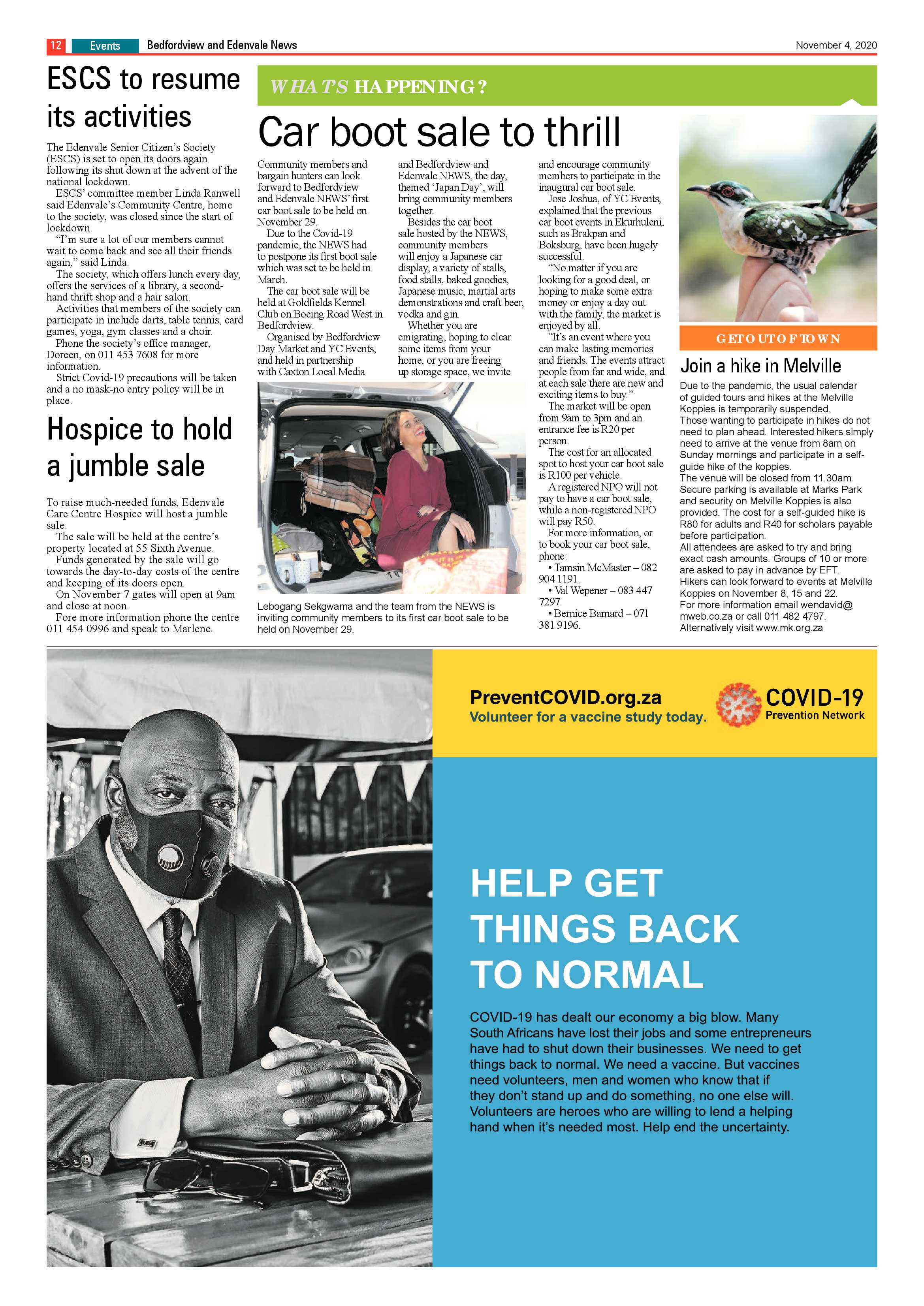 Bedford and Edenvale News 04 November 2020 page 12