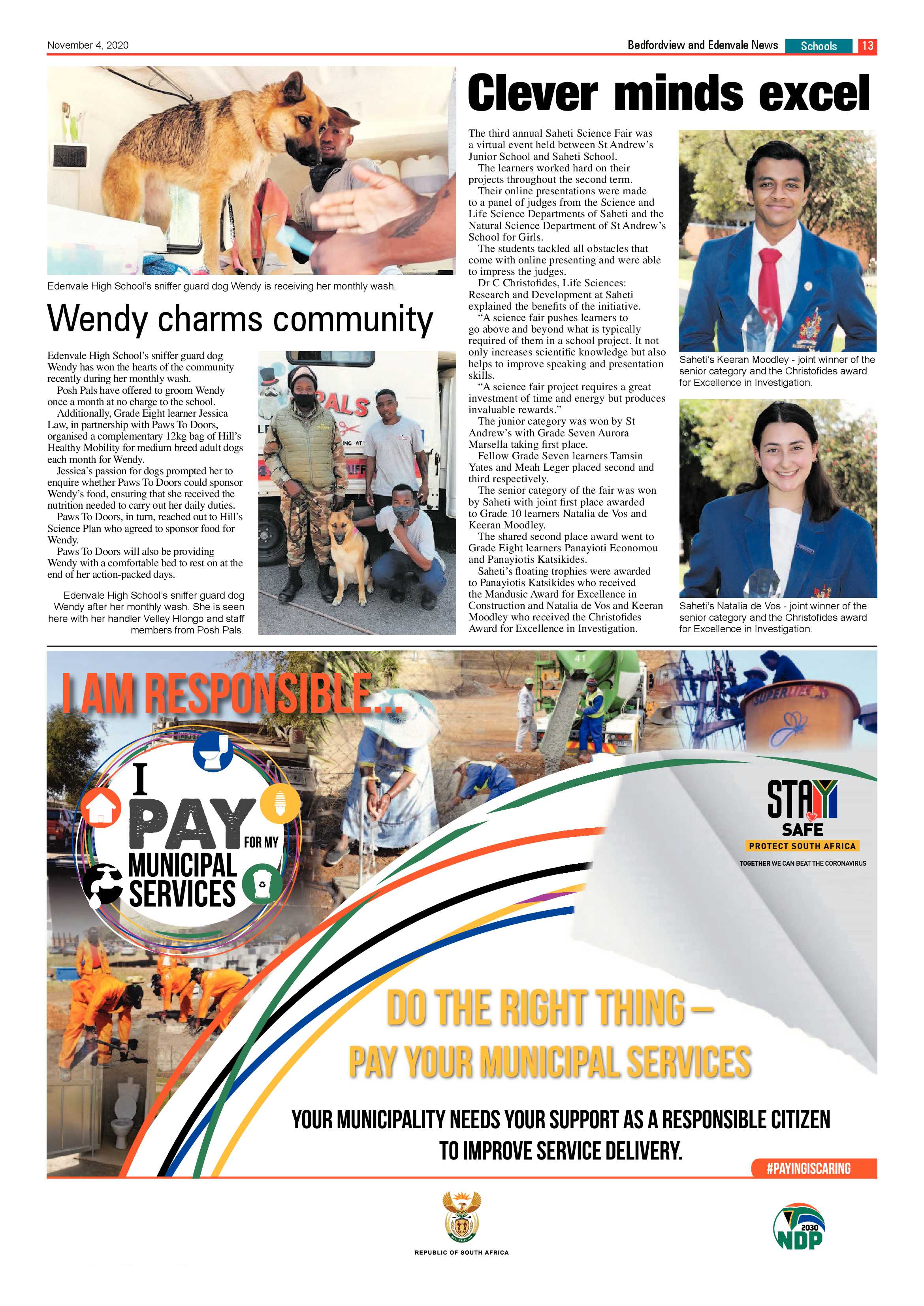 Bedford and Edenvale News 04 November 2020 page 13