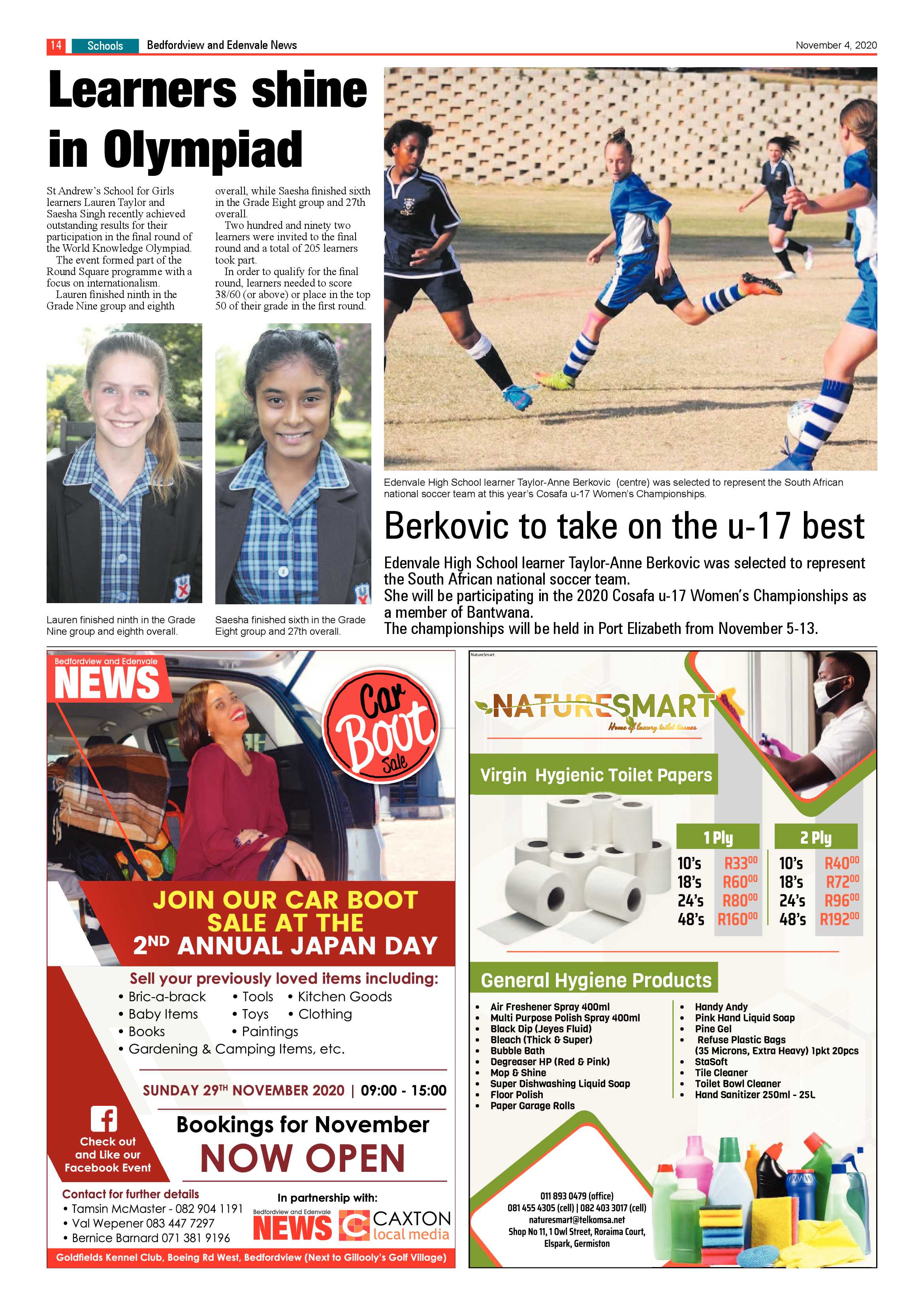 Bedford and Edenvale News 04 November 2020 page 14