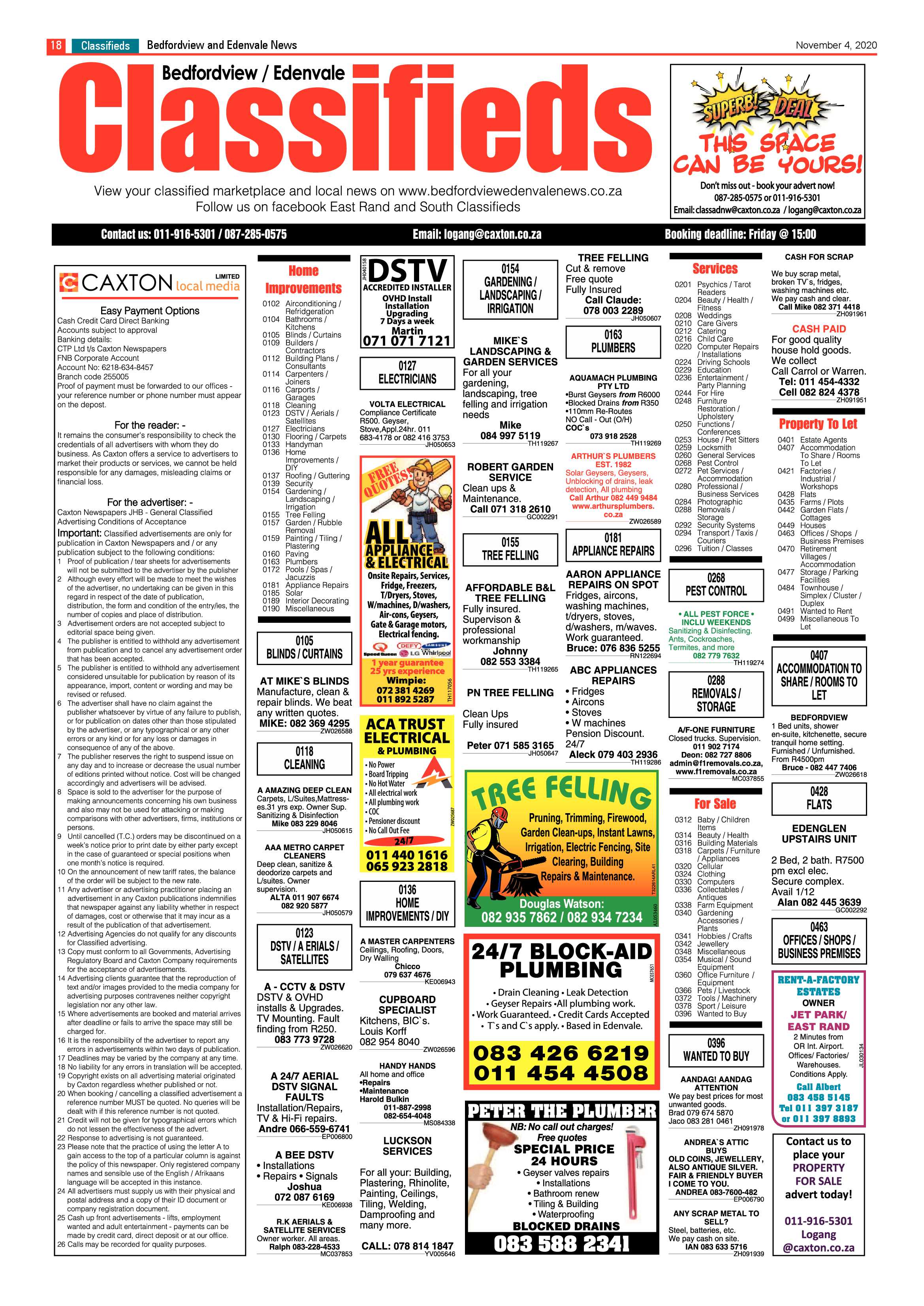 Bedford and Edenvale News 04 November 2020 page 18