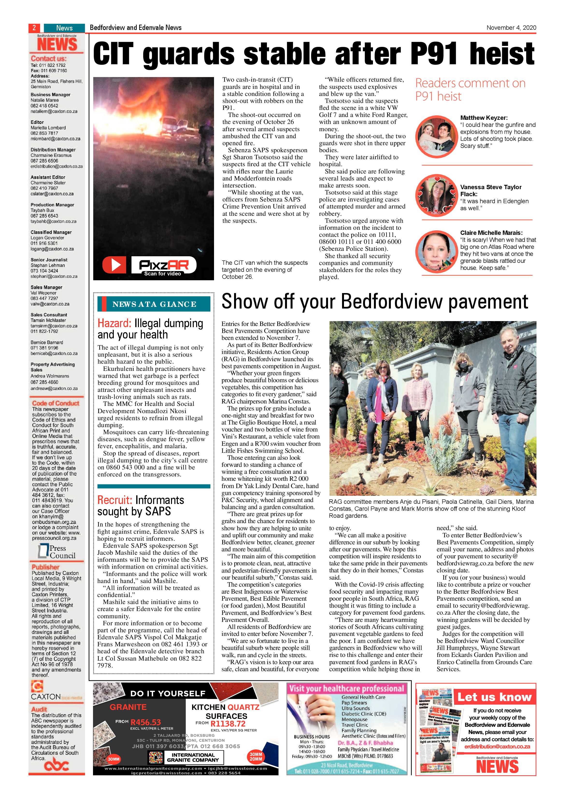 Bedford and Edenvale News 04 November 2020 page 2