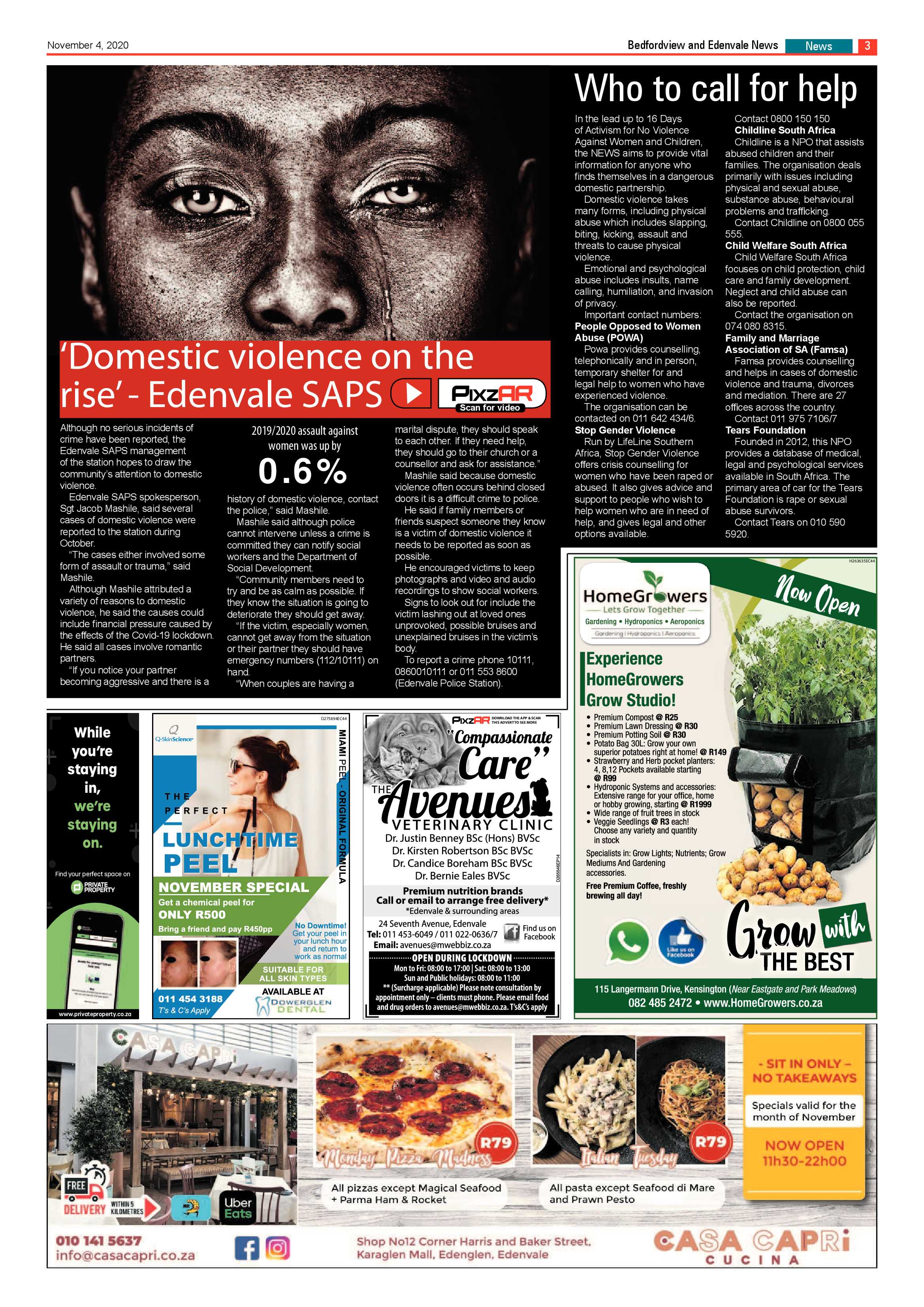 Bedford and Edenvale News 04 November 2020 page 3