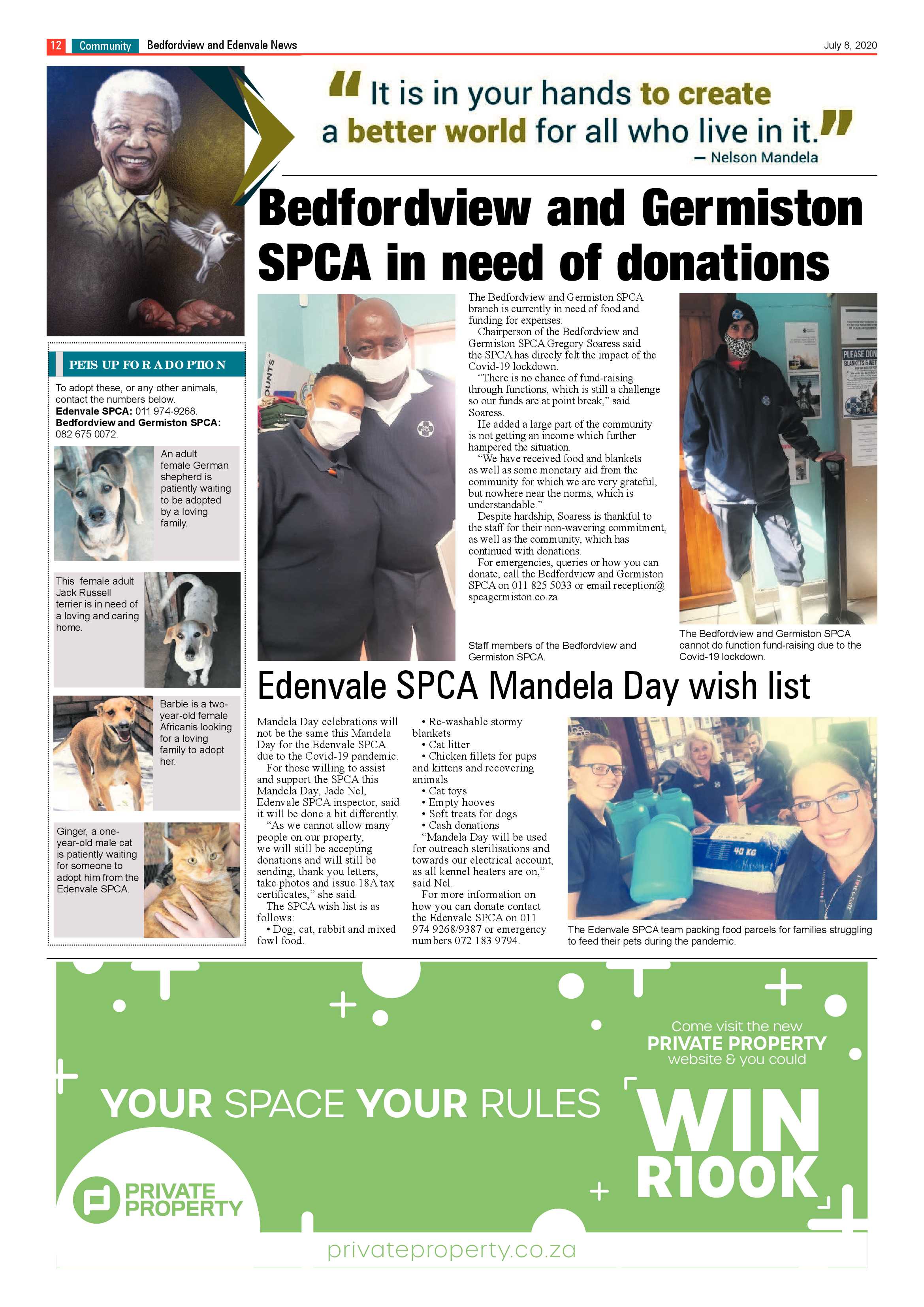 Bedford and Edenvale News 08 July 2020 page 12