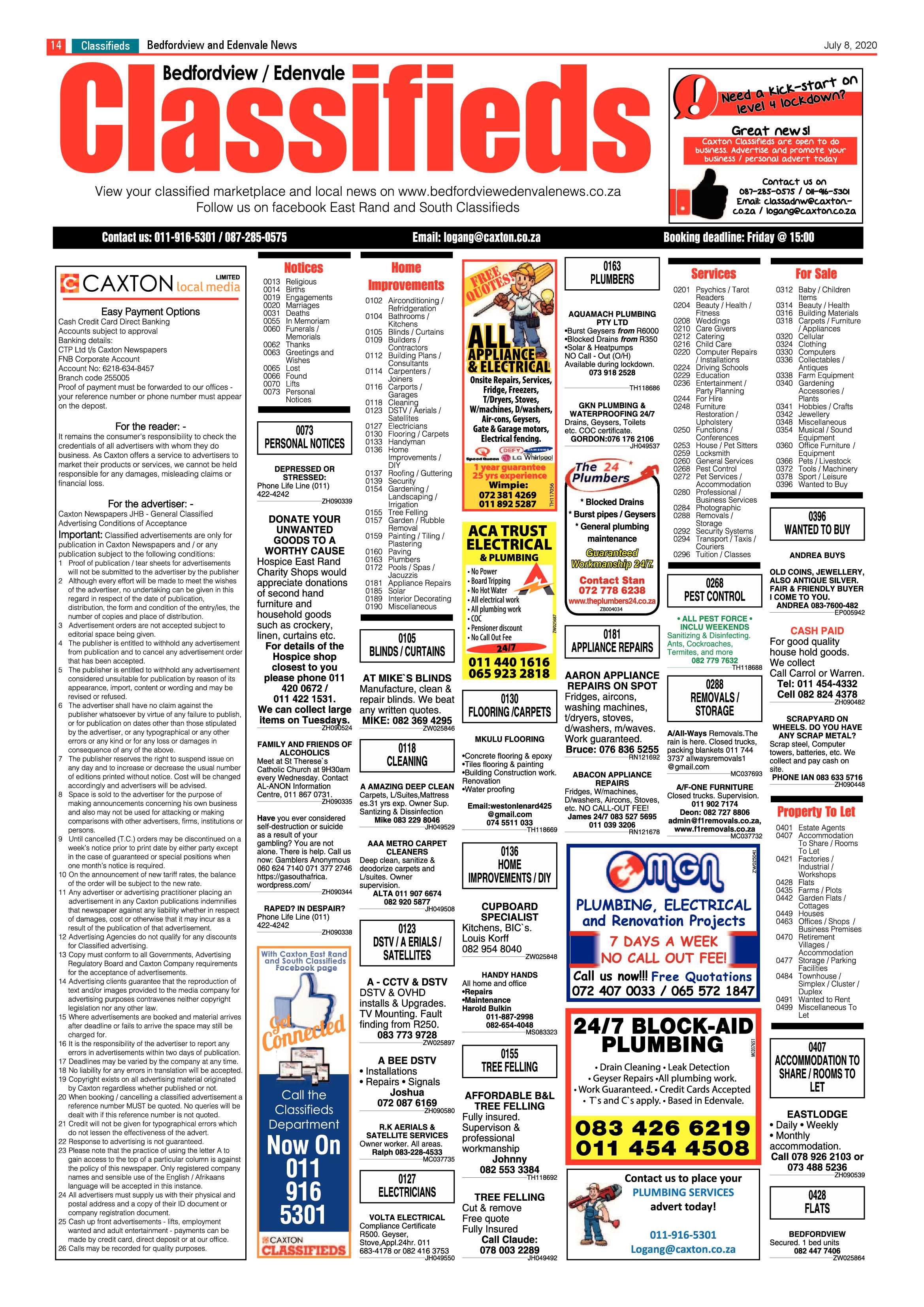 Bedford and Edenvale News 08 July 2020 page 14