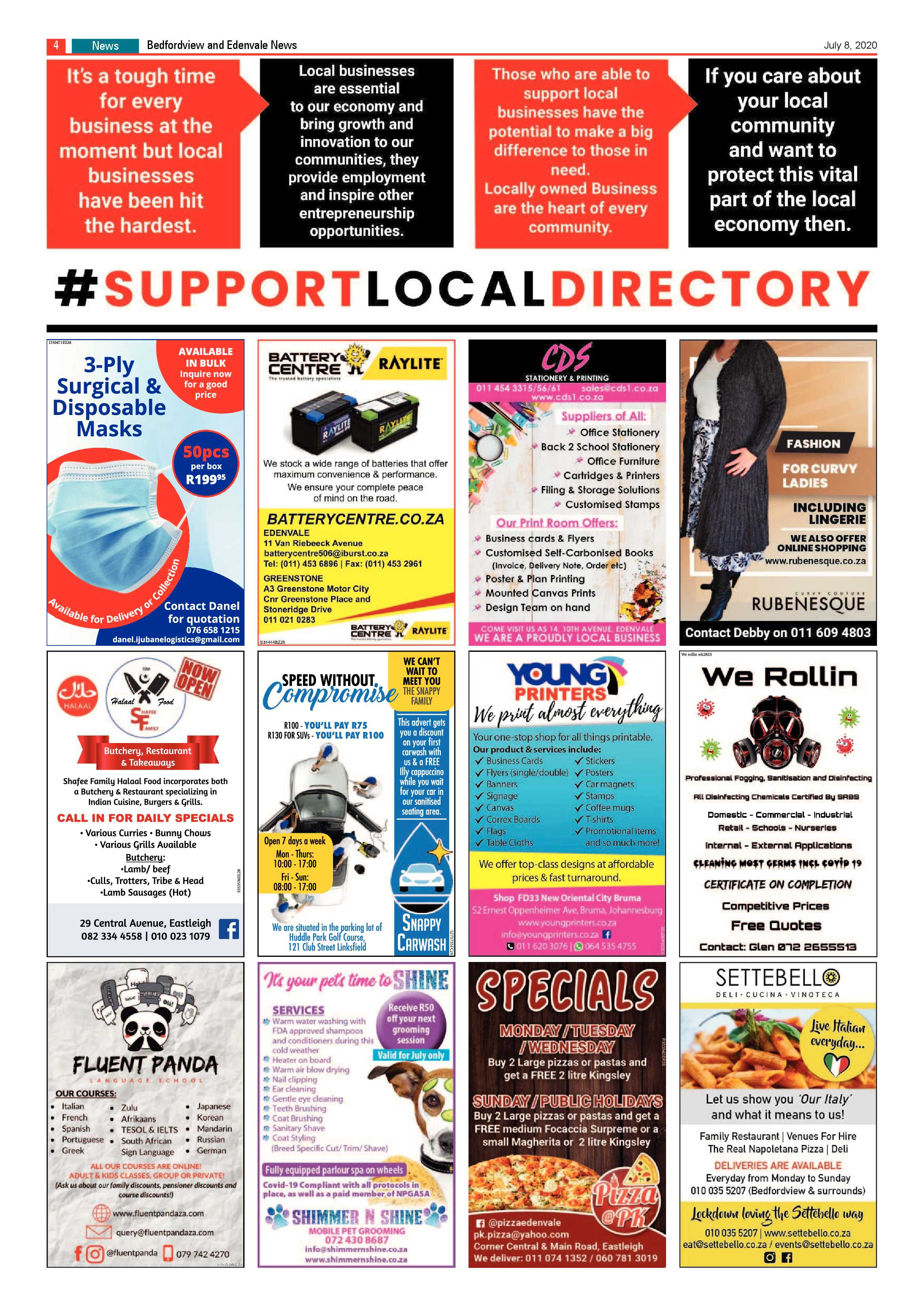 Bedford and Edenvale News 08 July 2020 page 4