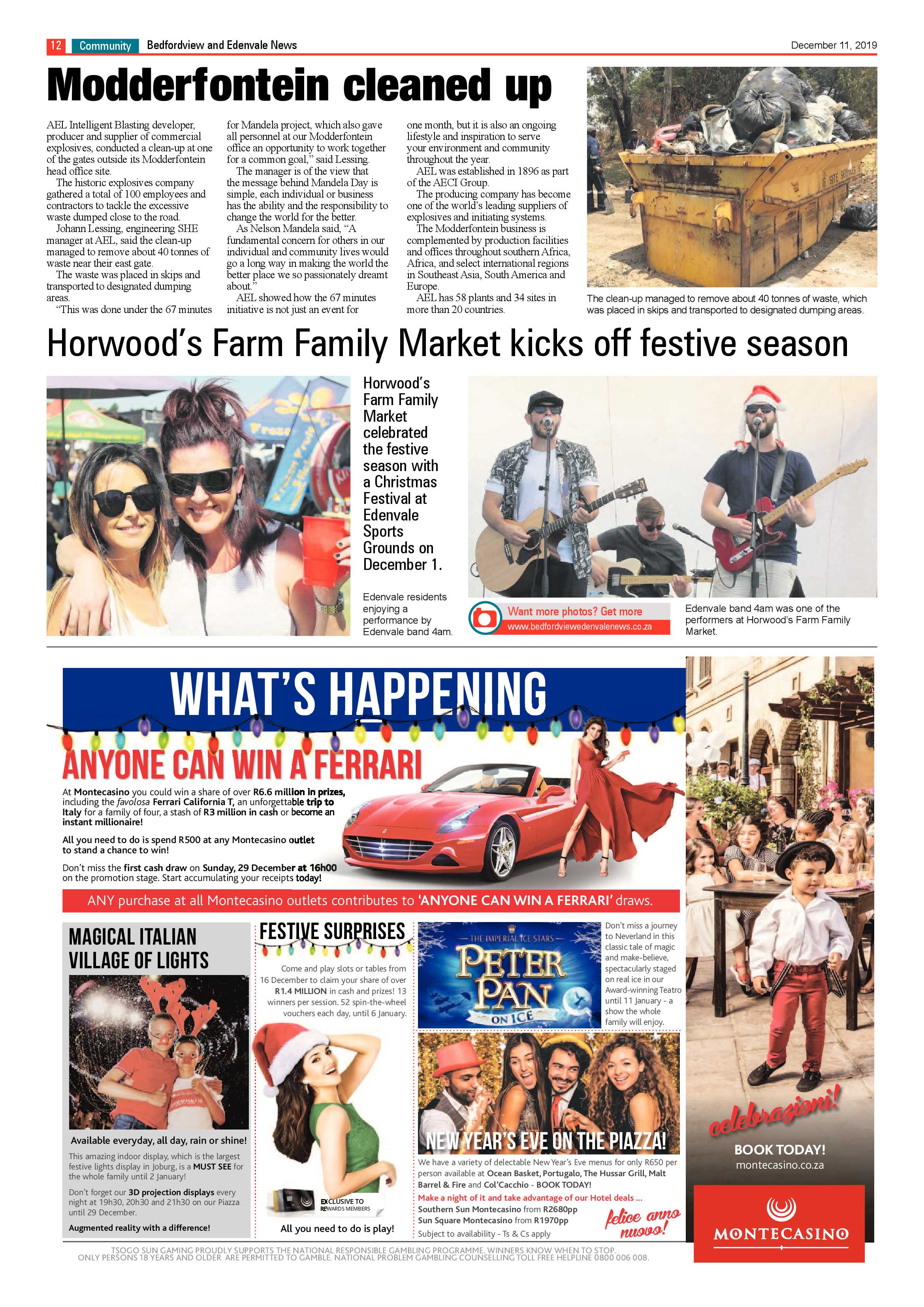 Bedfordview Edenvale News 11 December 2019 page 12