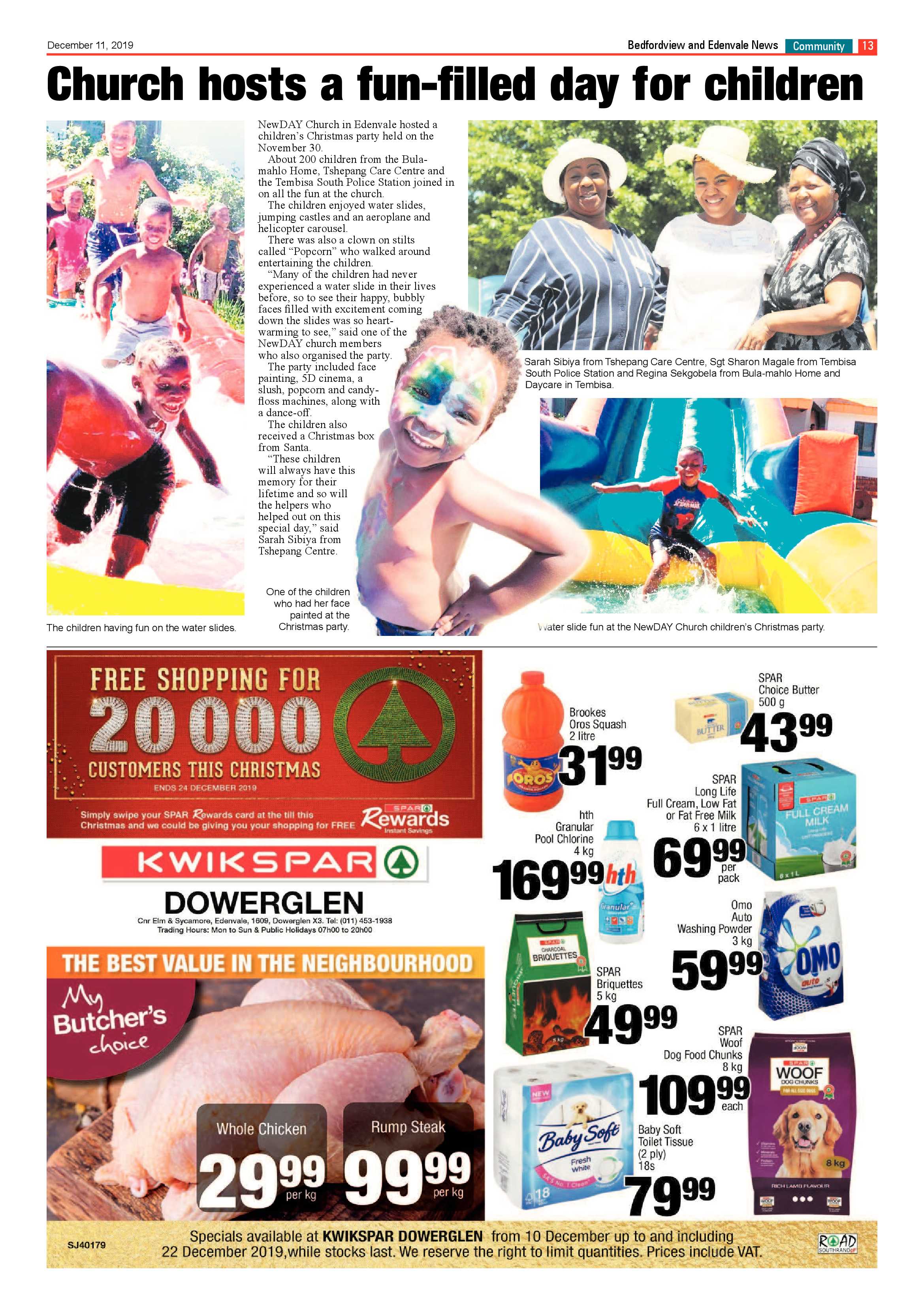 Bedfordview Edenvale News 11 December 2019 page 13