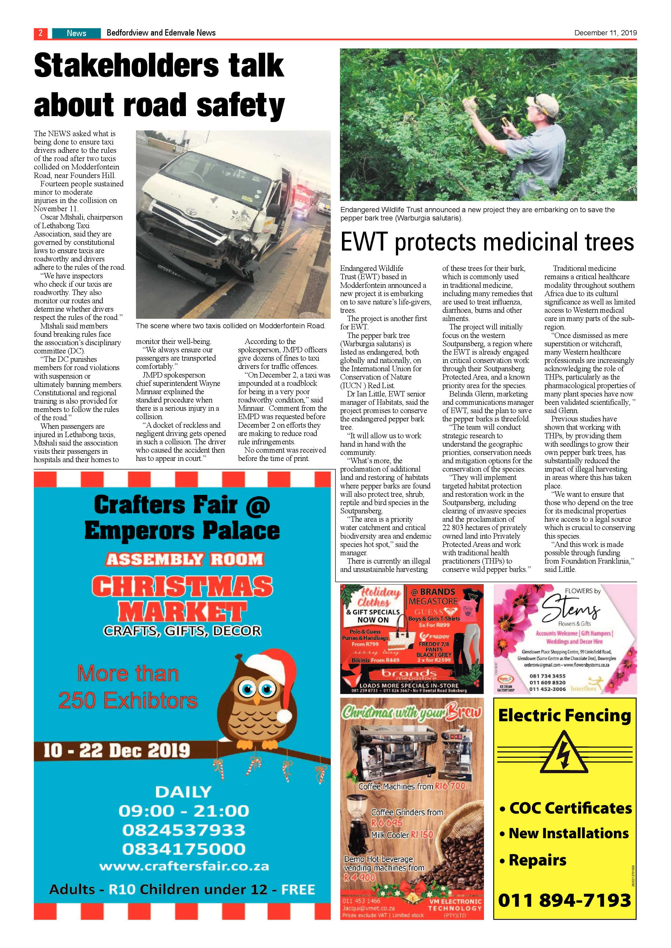 Bedfordview Edenvale News 11 December 2019 page 2
