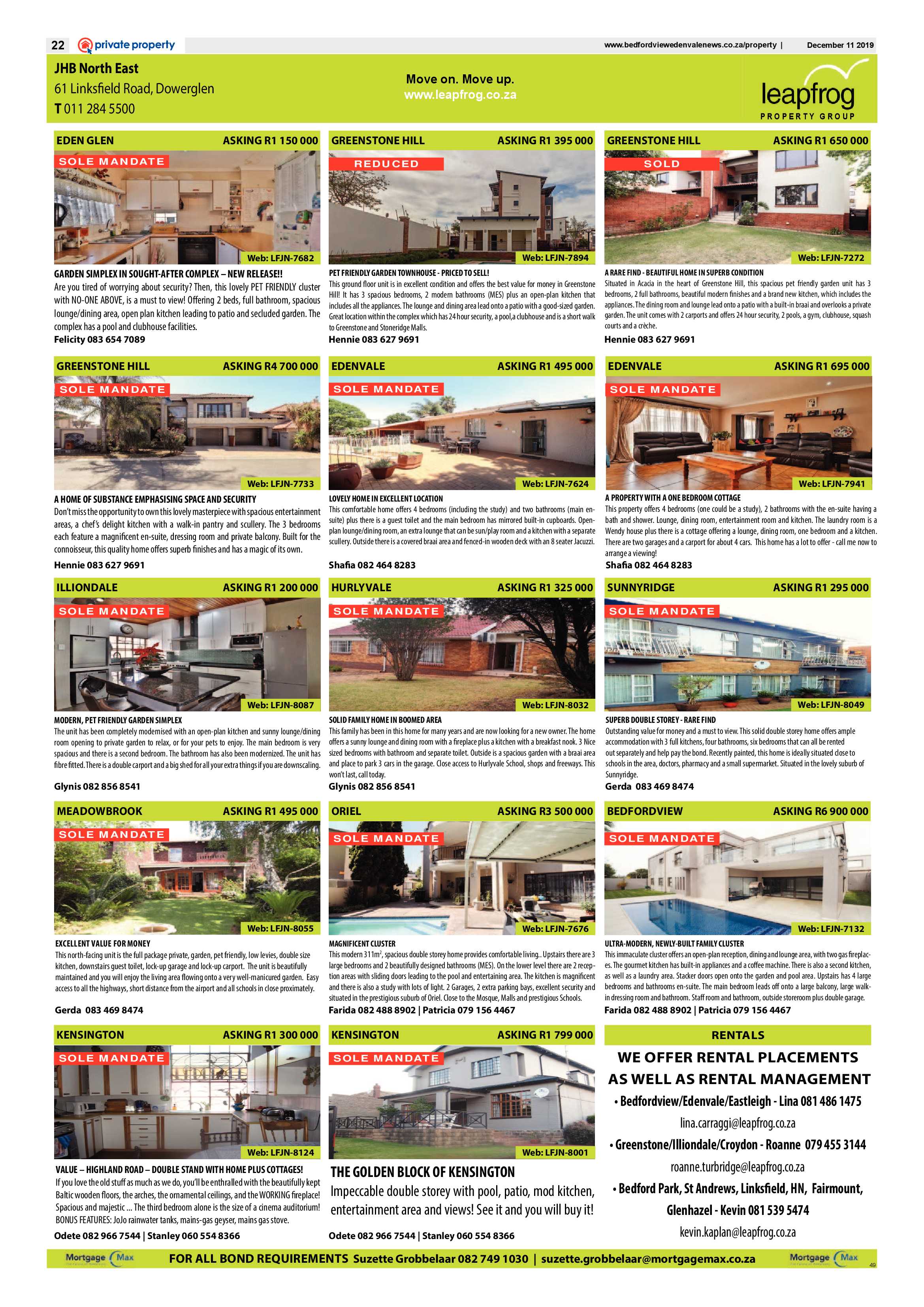 Bedfordview Edenvale News 11 December 2019 page 21