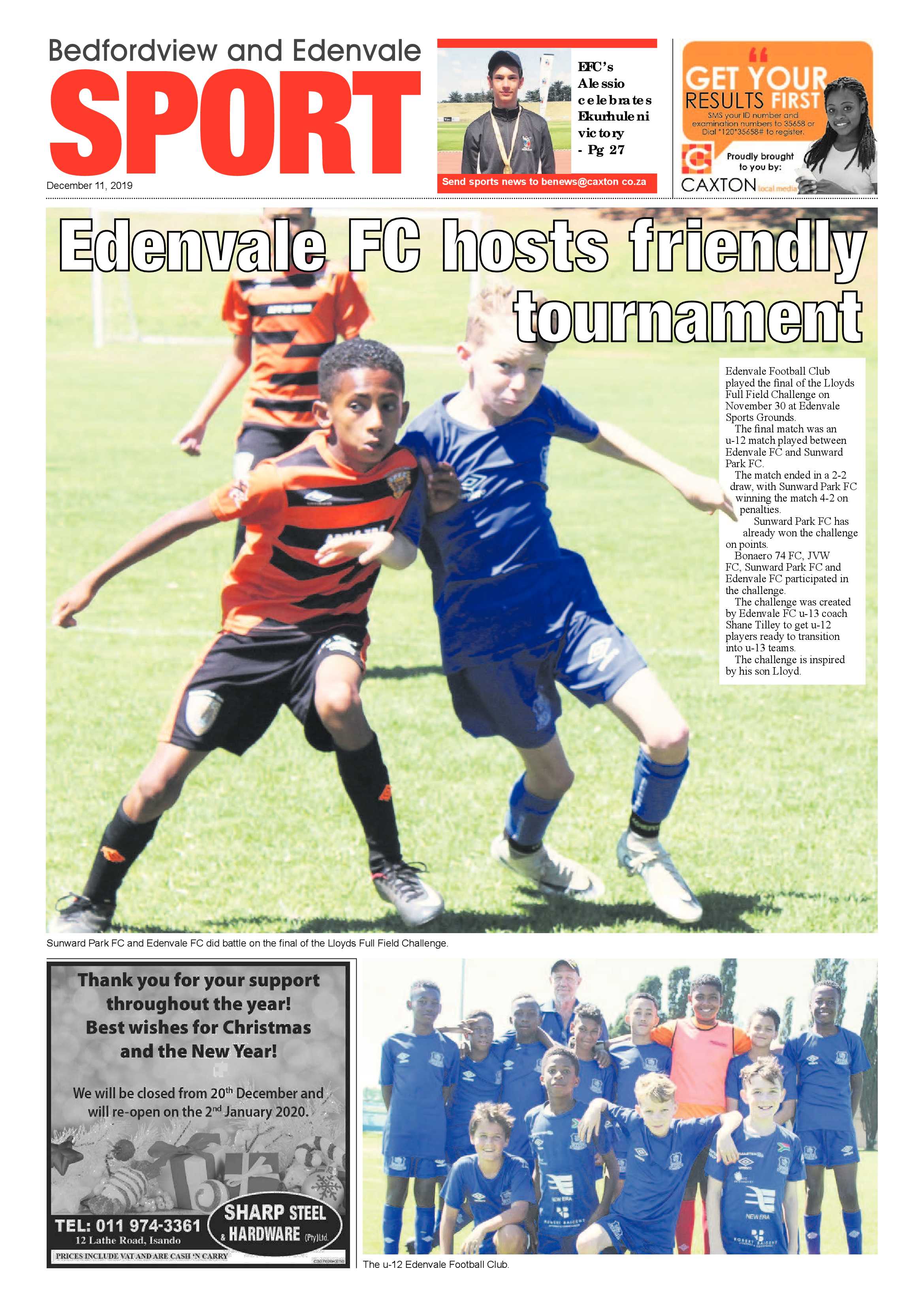 Bedfordview Edenvale News 11 December 2019 page 27