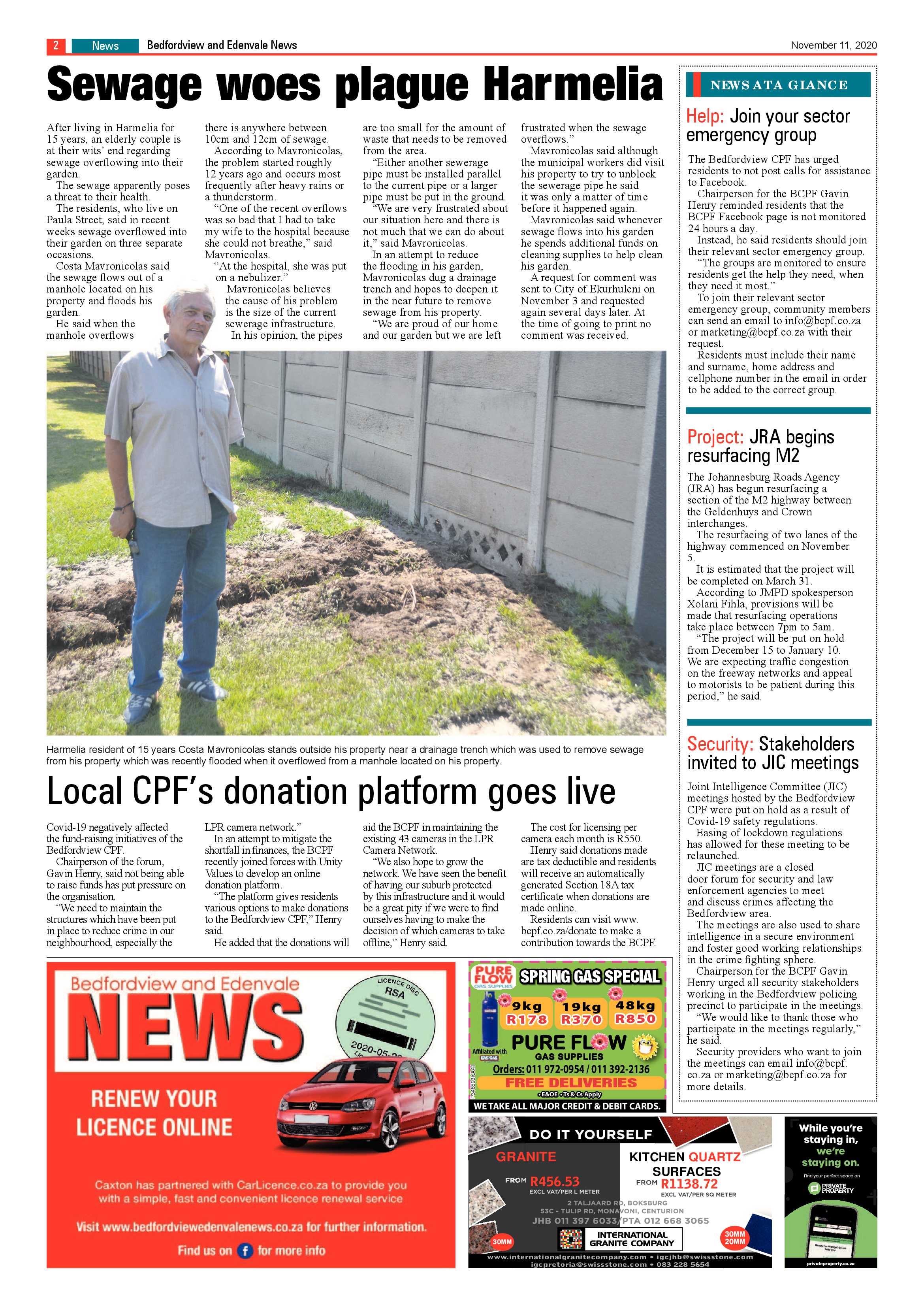 Bedford and Edenvale News 11  November 2020 page 2