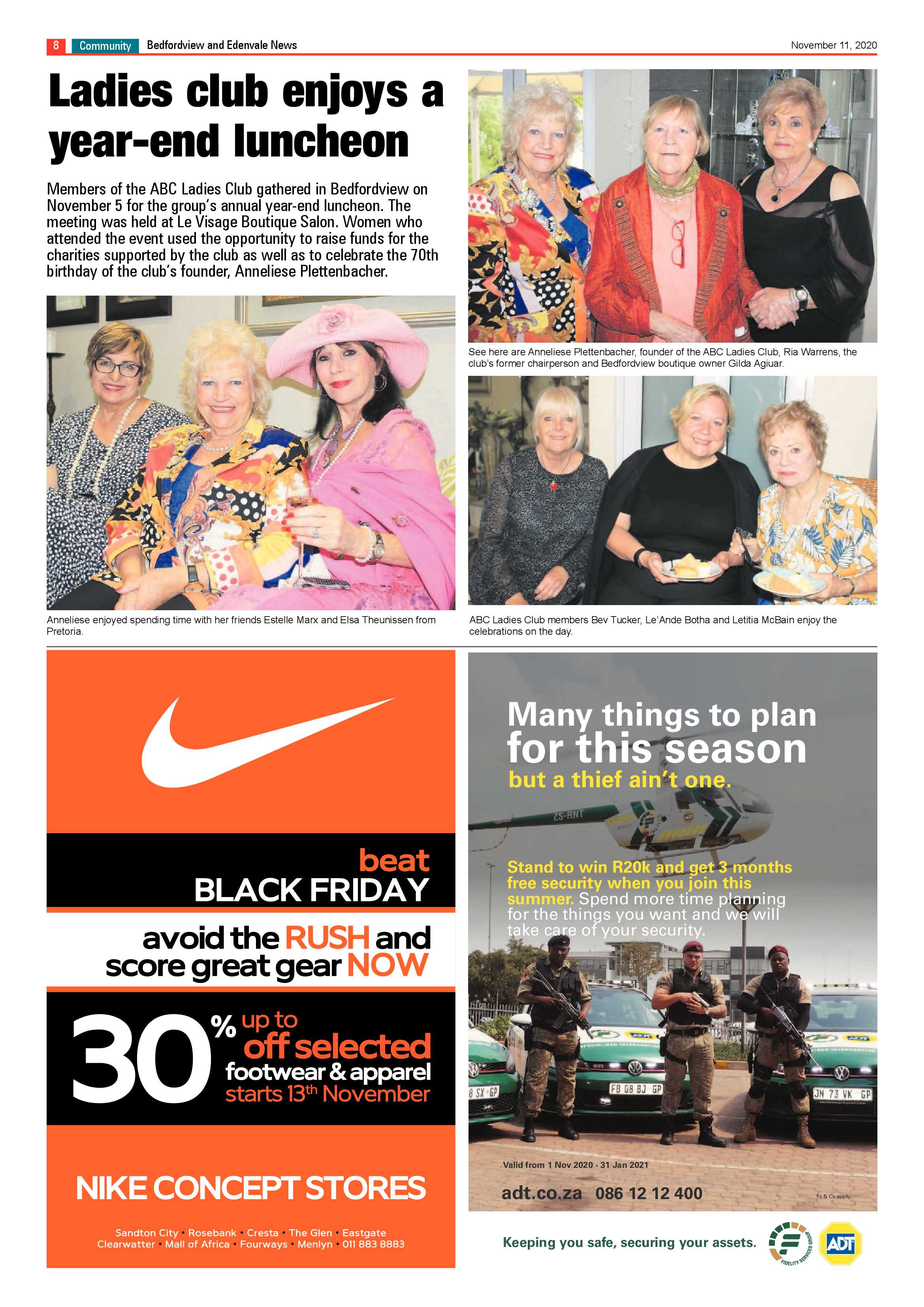 Bedford and Edenvale News 11  November 2020 page 8