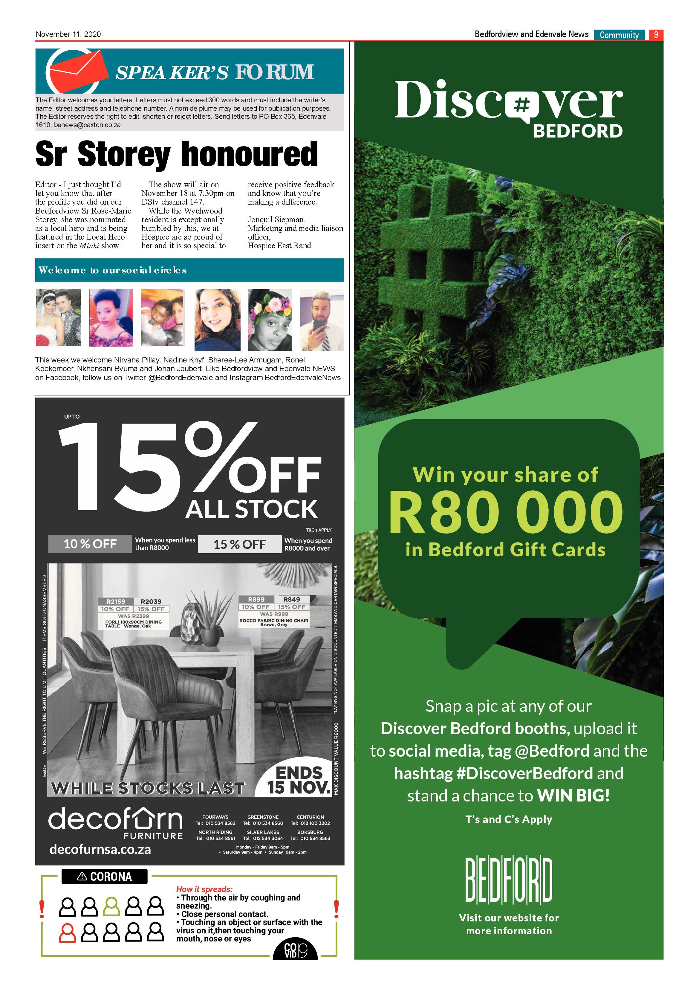 Bedford and Edenvale News 11  November 2020 page 9