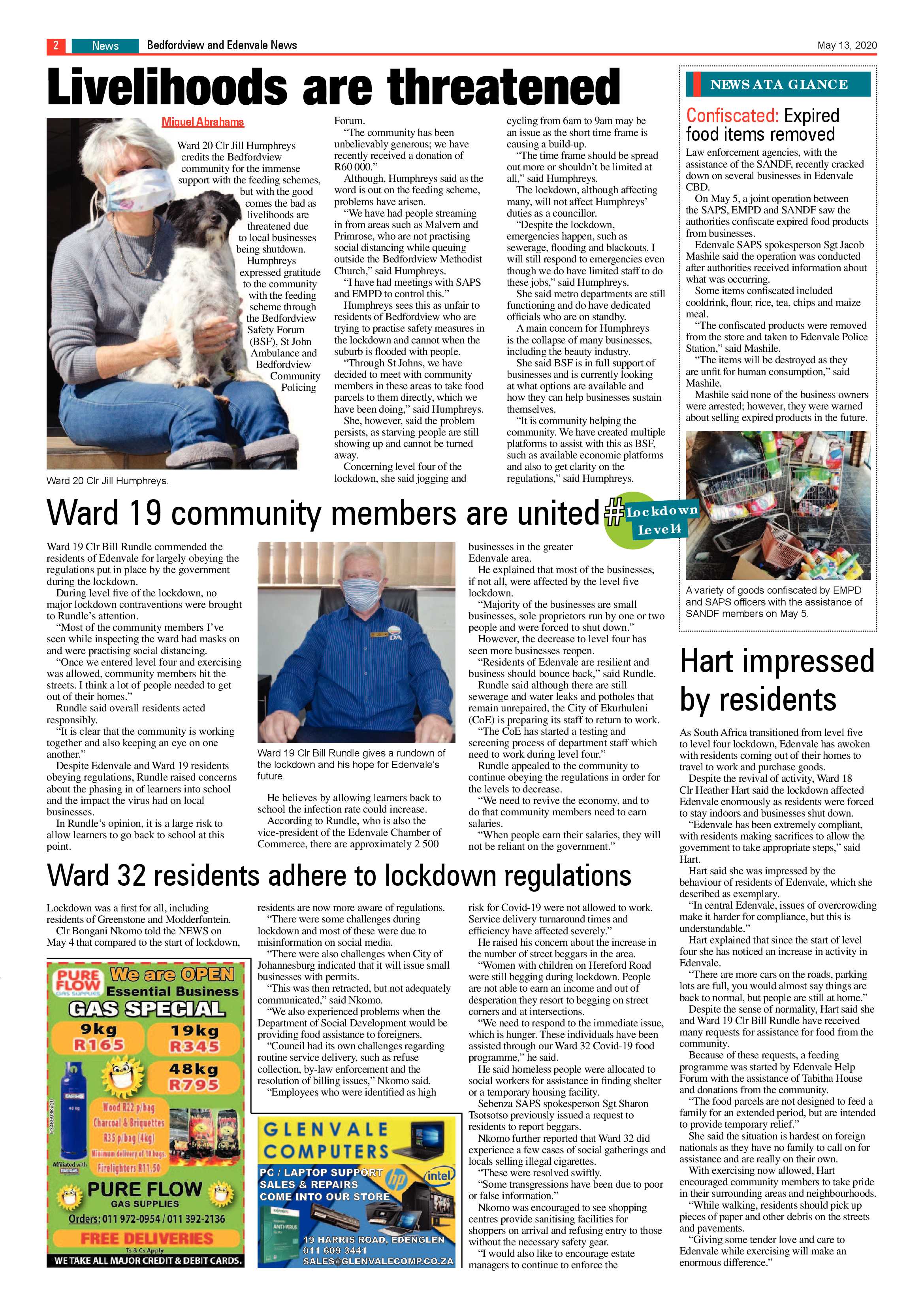 Bedford and Edenvale News 13 May 2020 page 2