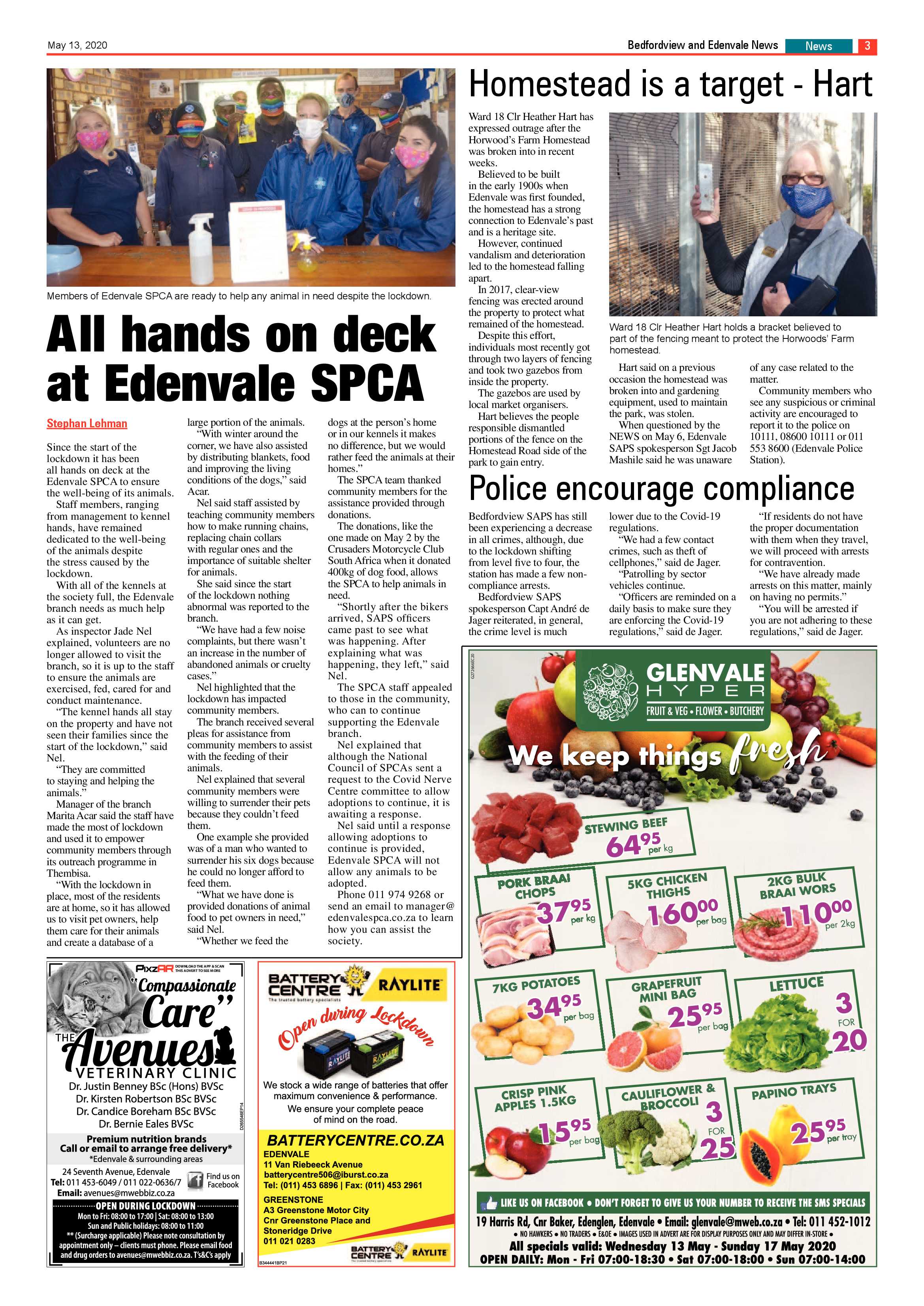 Bedford and Edenvale News 13 May 2020 page 3