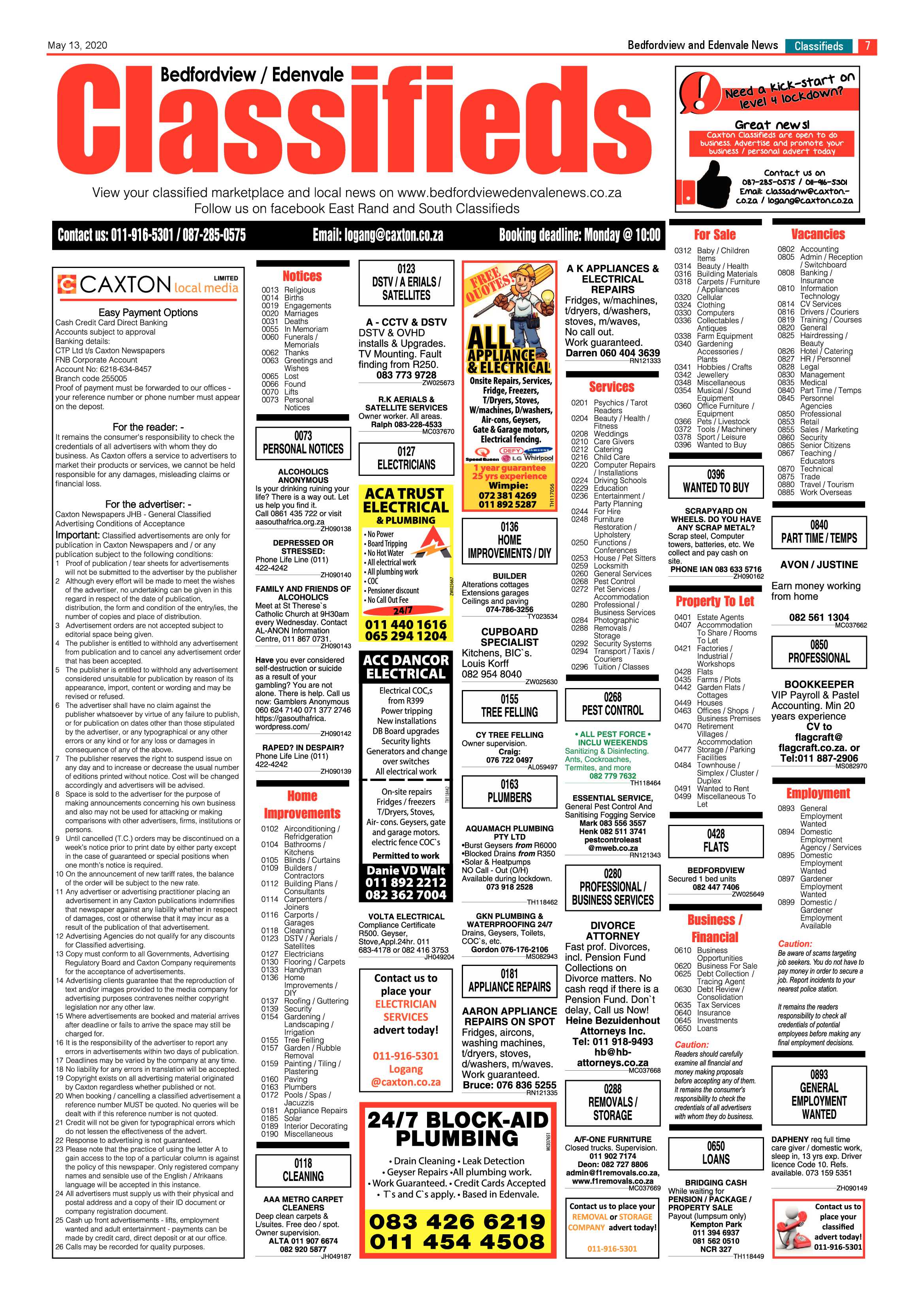 Bedford and Edenvale News 13 May 2020 page 7