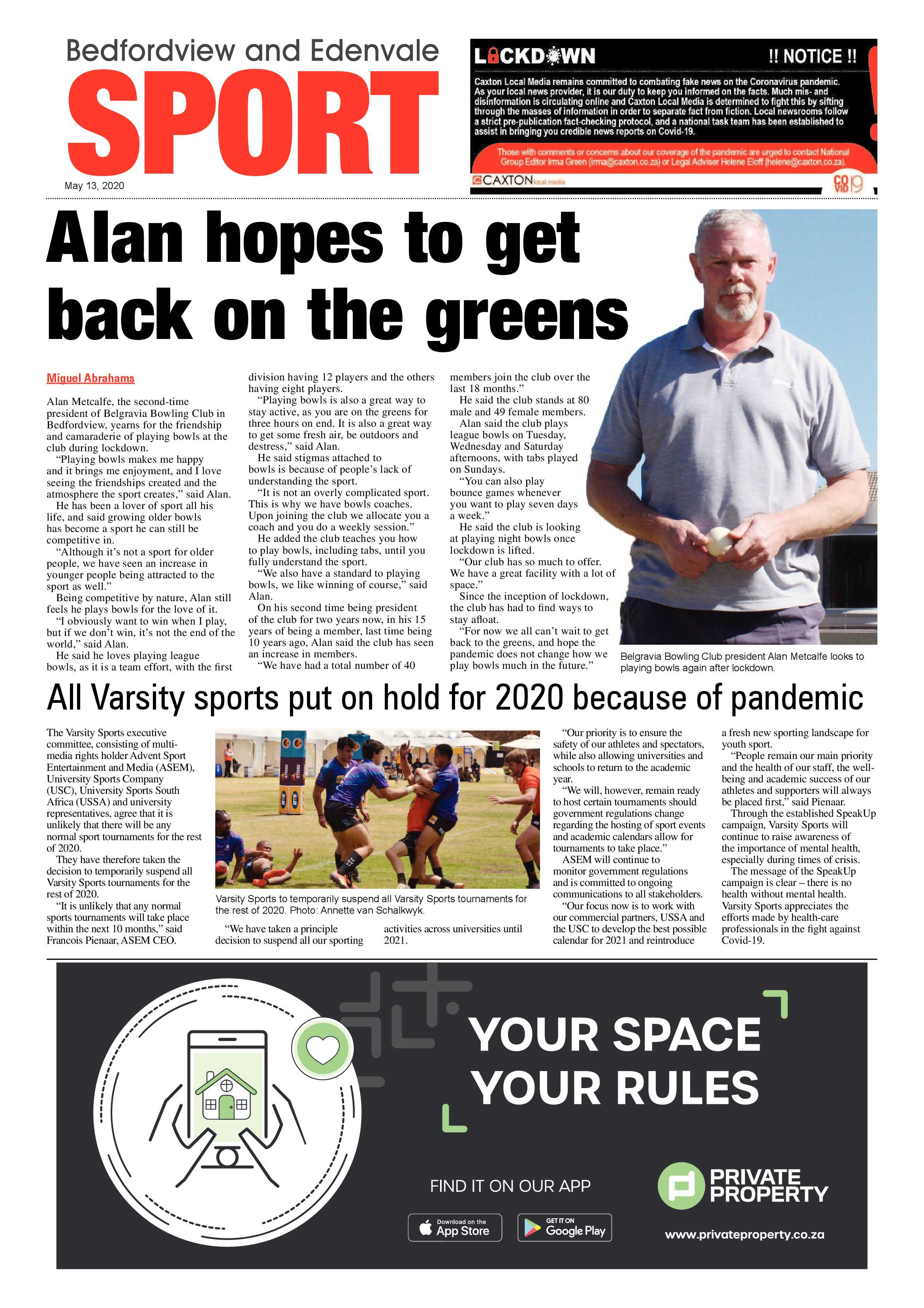 Bedford and Edenvale News 13 May 2020 page 8