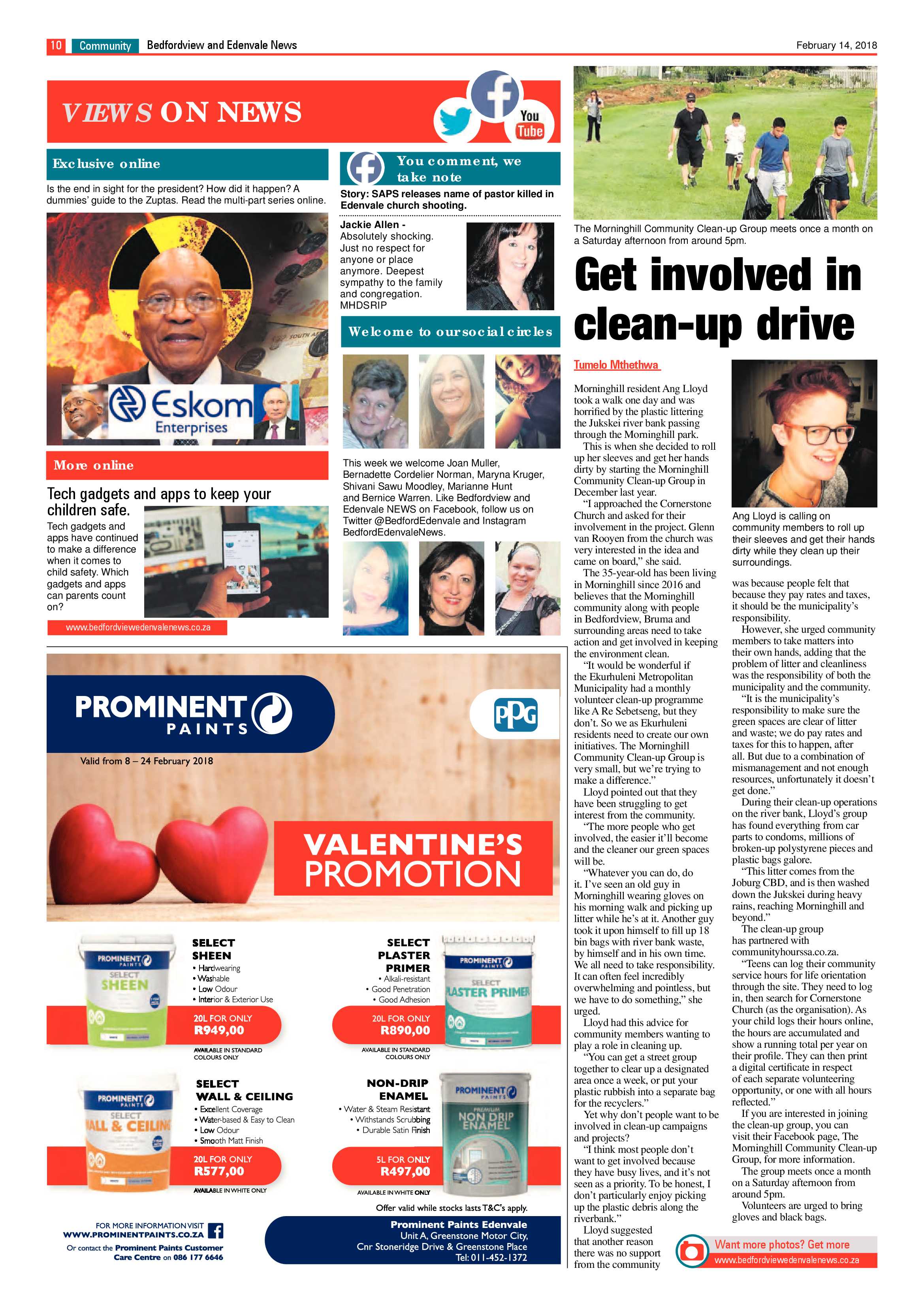 Bedford and Edenvale News 14 February 2018 page 10