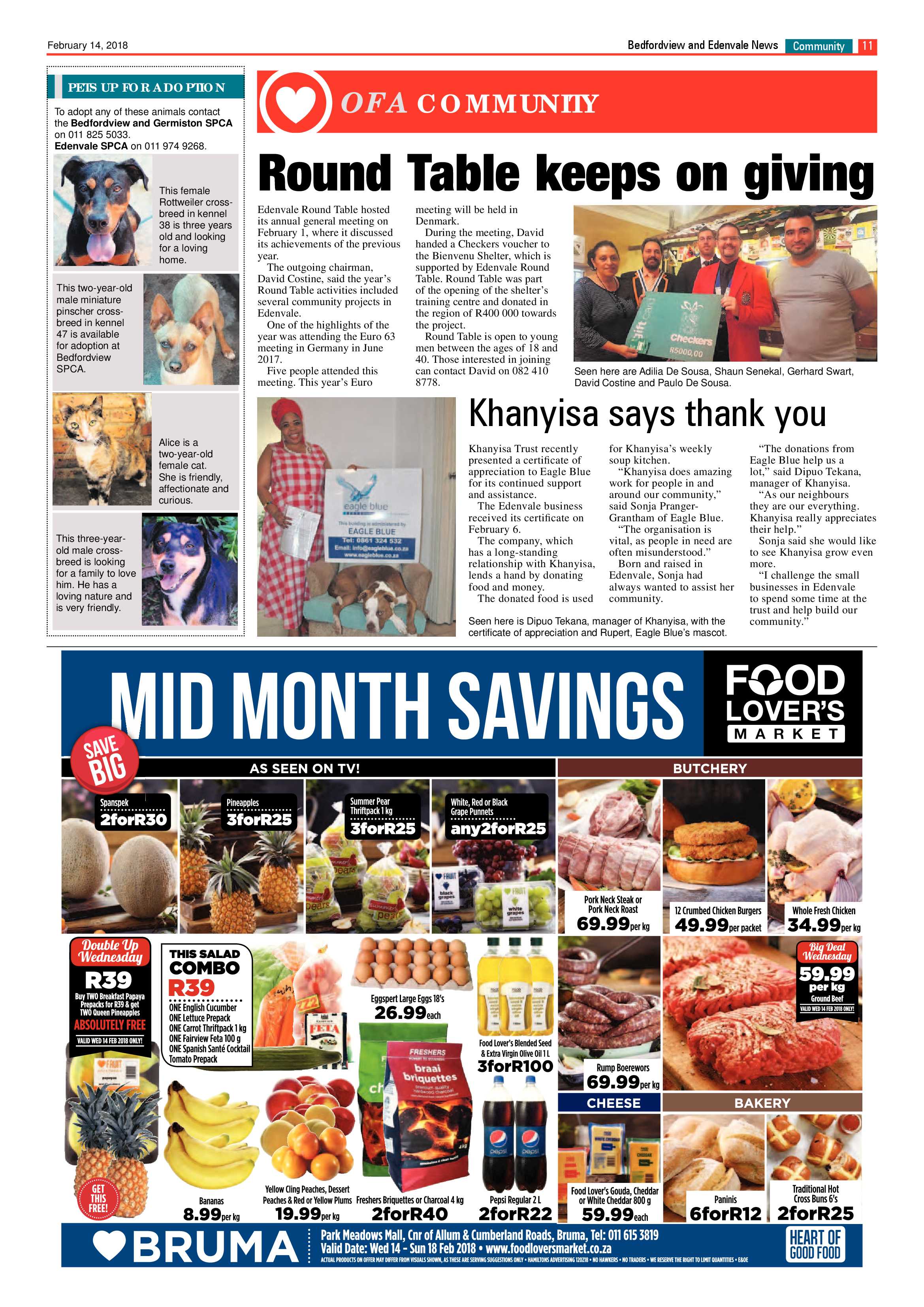 Bedford and Edenvale News 14 February 2018 page 11