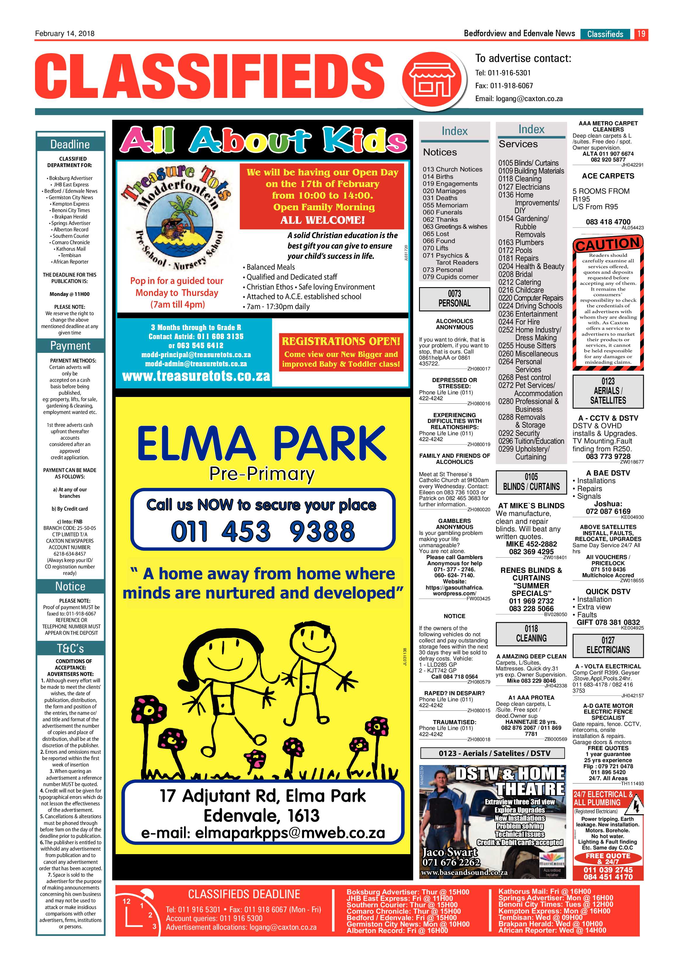 Bedford and Edenvale News 14 February 2018 page 19