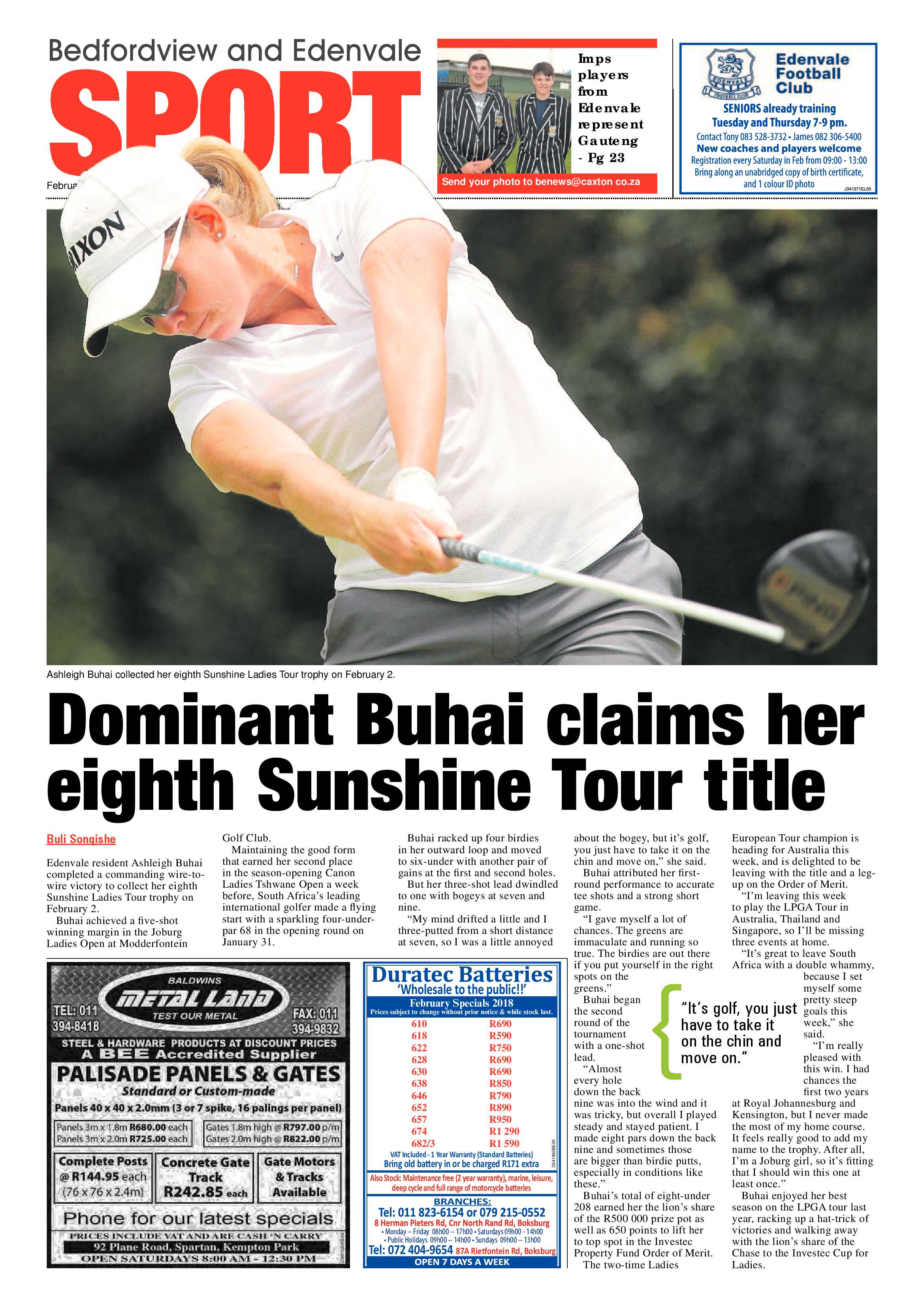 Bedford and Edenvale News 14 February 2018 page 24