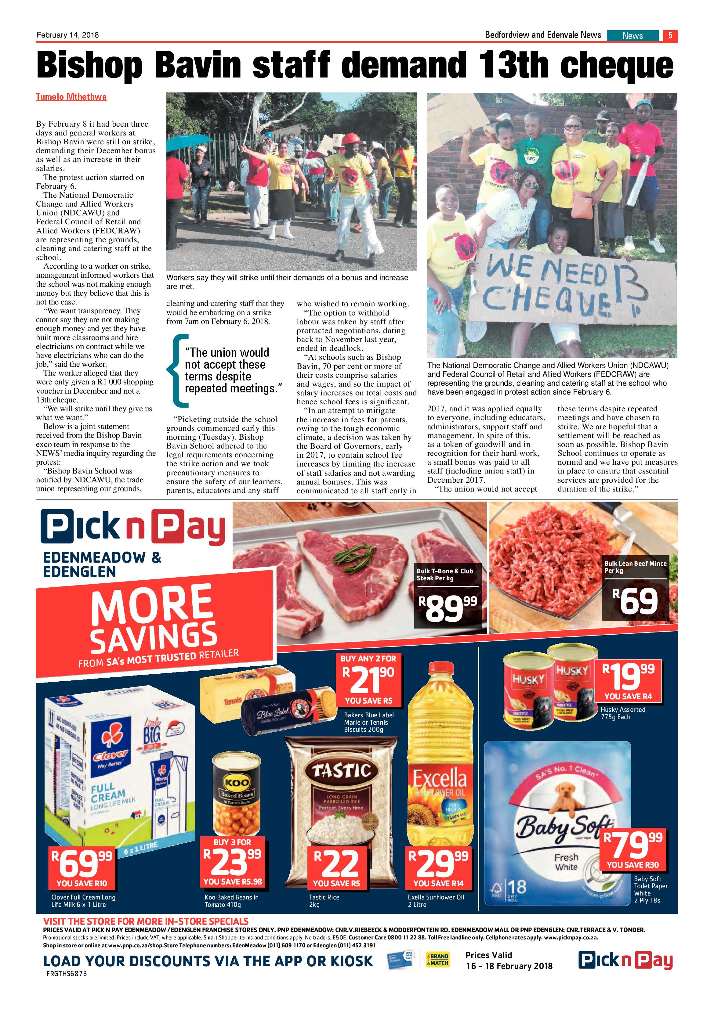 Bedford and Edenvale News 14 February 2018 page 5