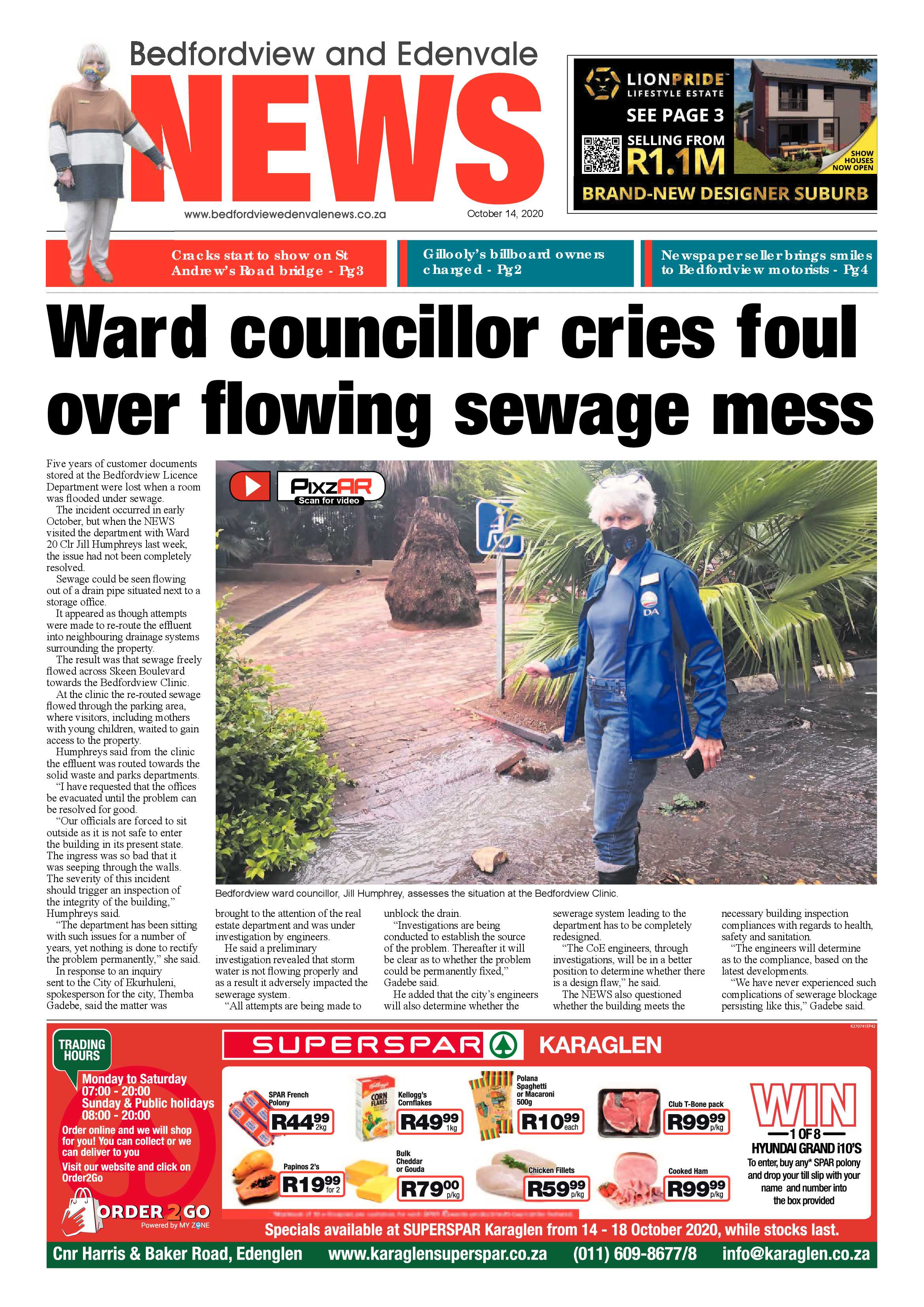 Bedford and Edenvale News 14 October 2020 page 1