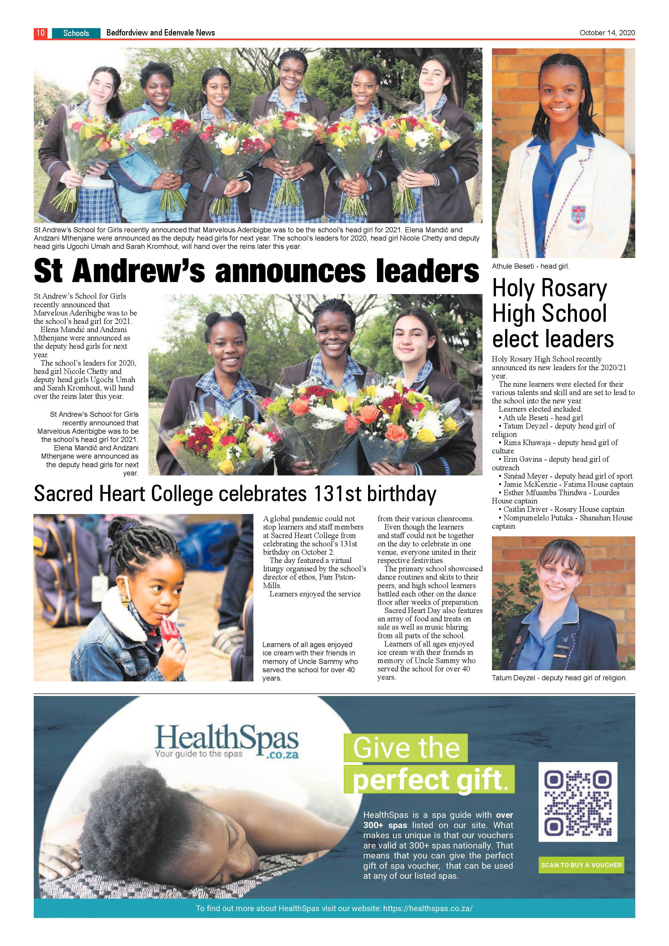 Bedford and Edenvale News 14 October 2020 page 10