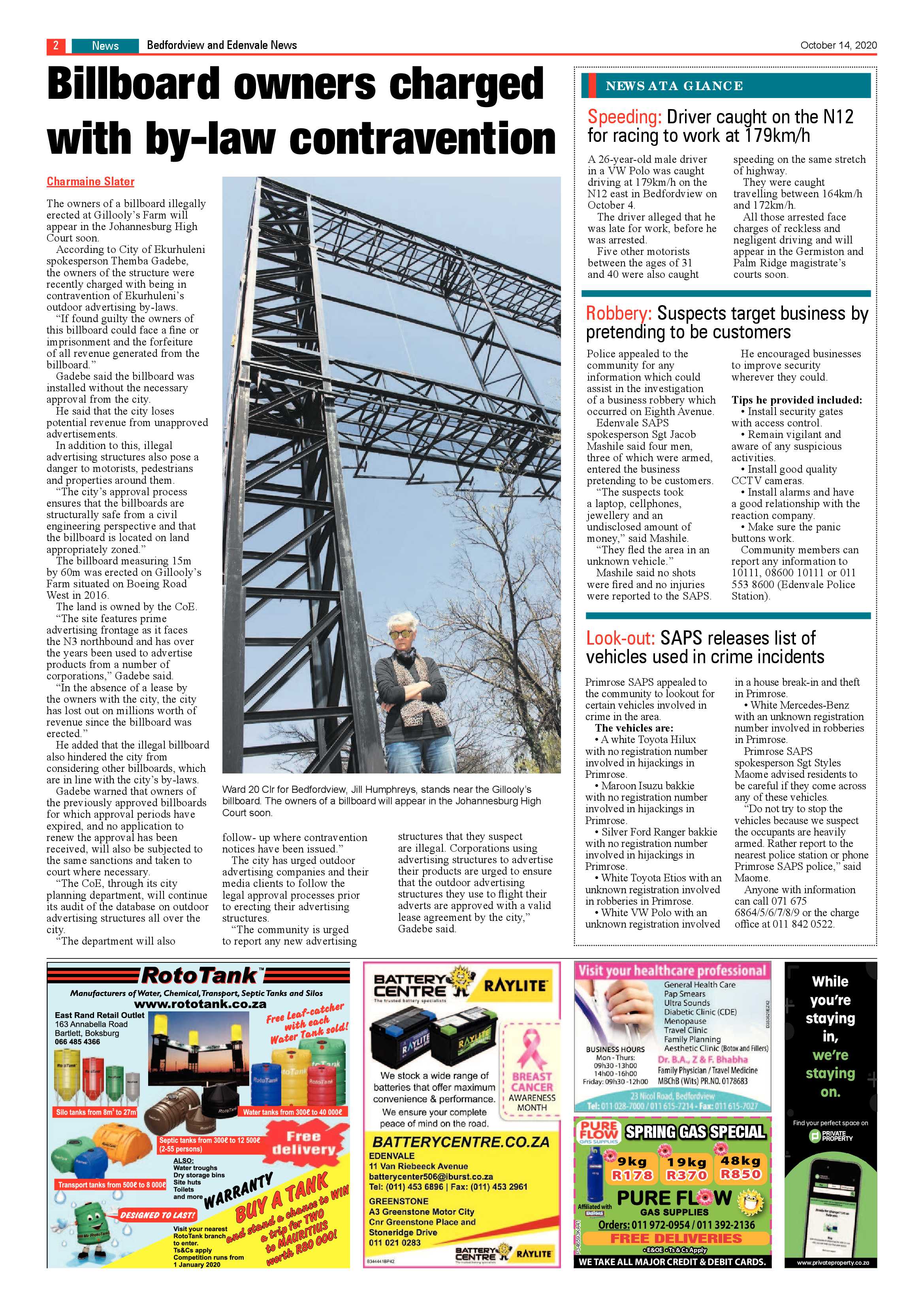 Bedford and Edenvale News 14 October 2020 page 2