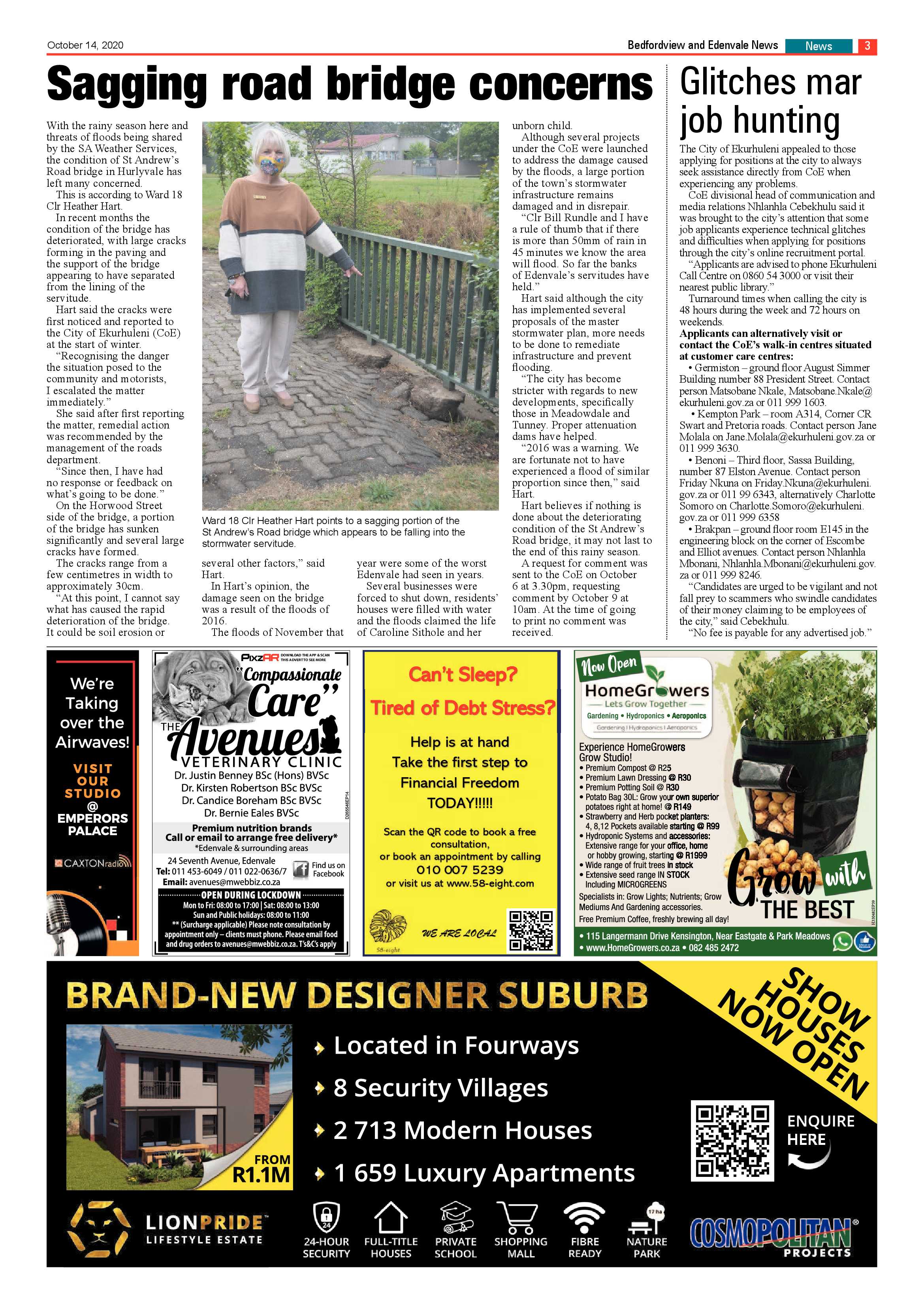 Bedford and Edenvale News 14 October 2020 page 3