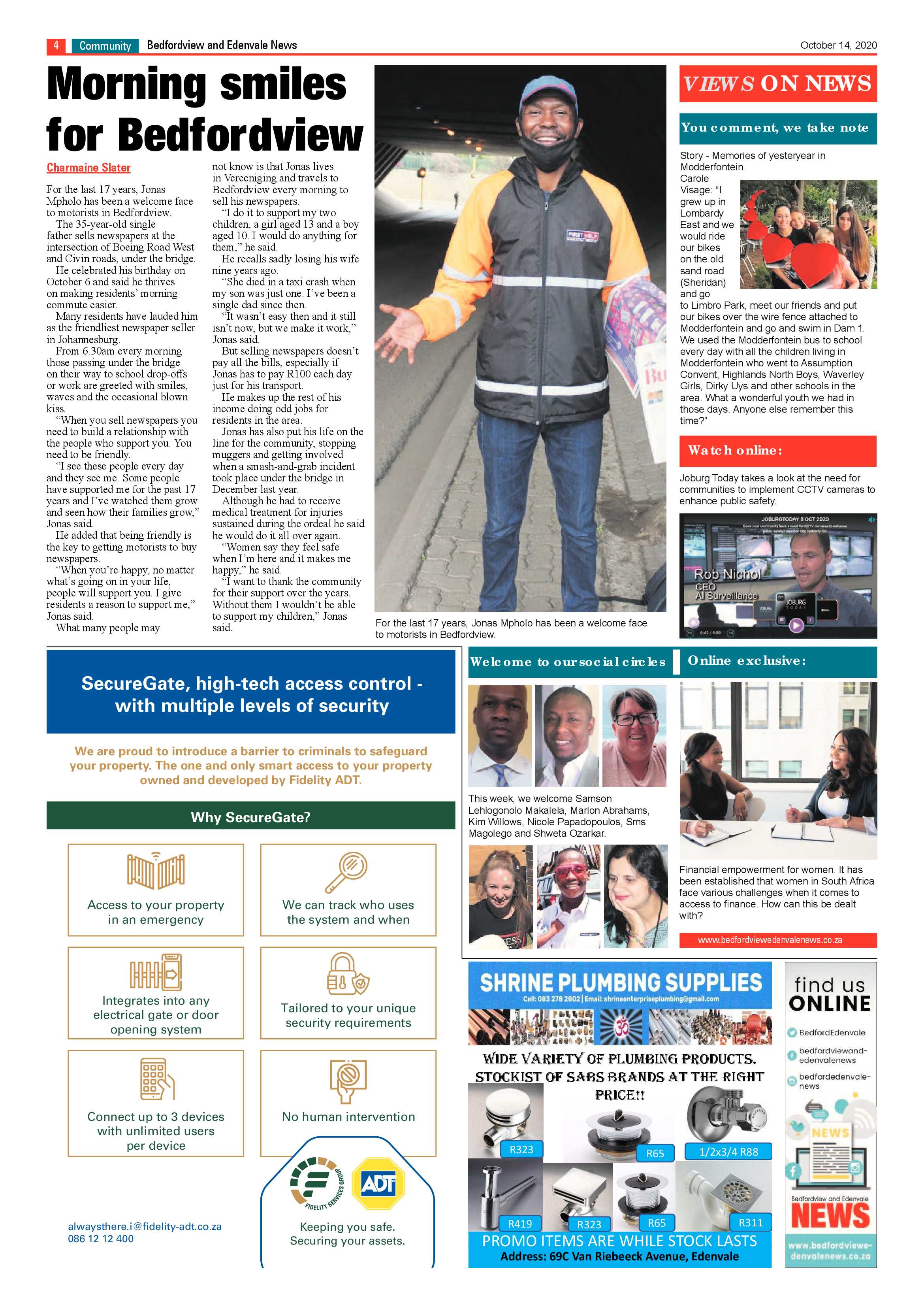 Bedford and Edenvale News 14 October 2020 page 4