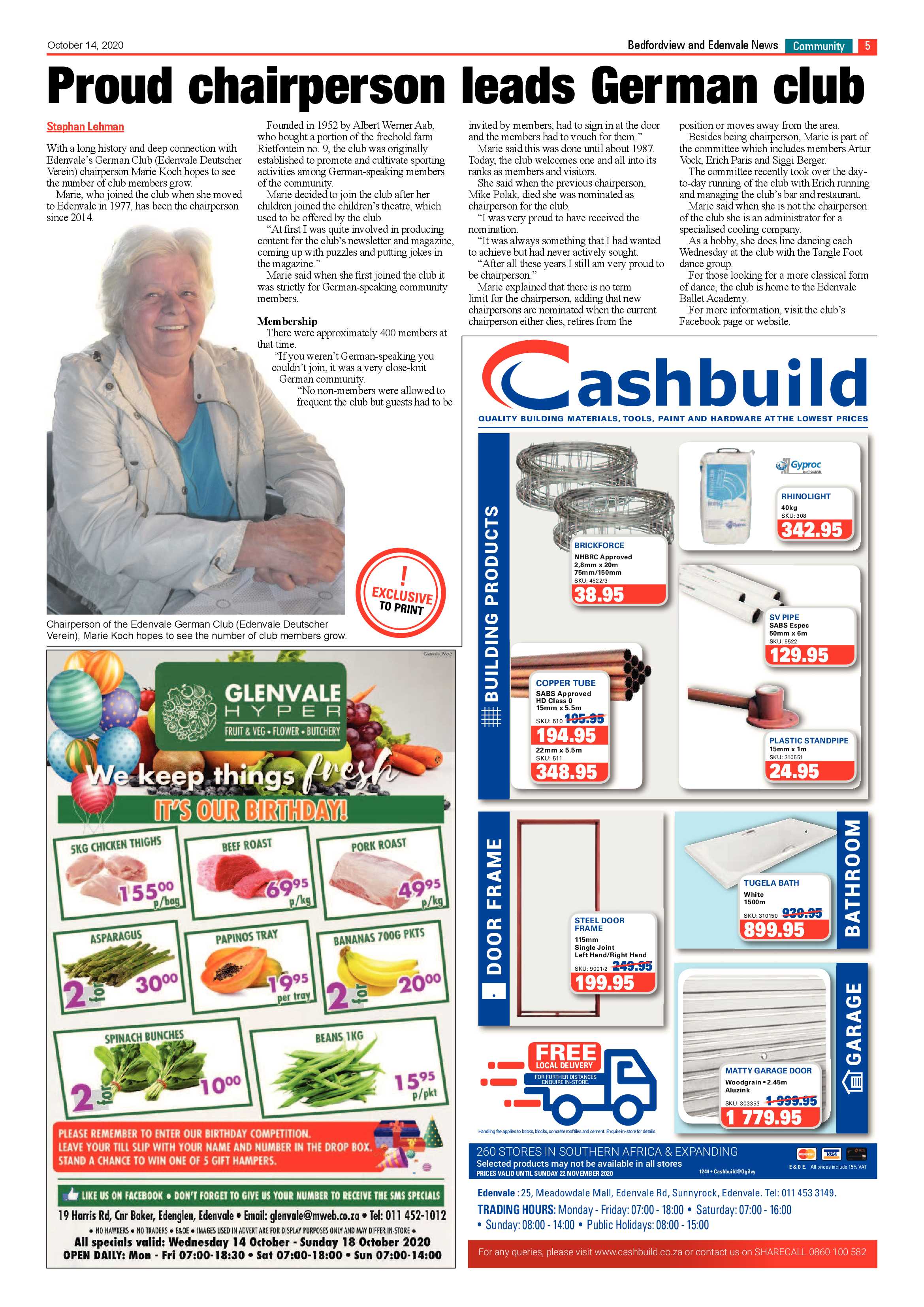 Bedford and Edenvale News 14 October 2020 page 5