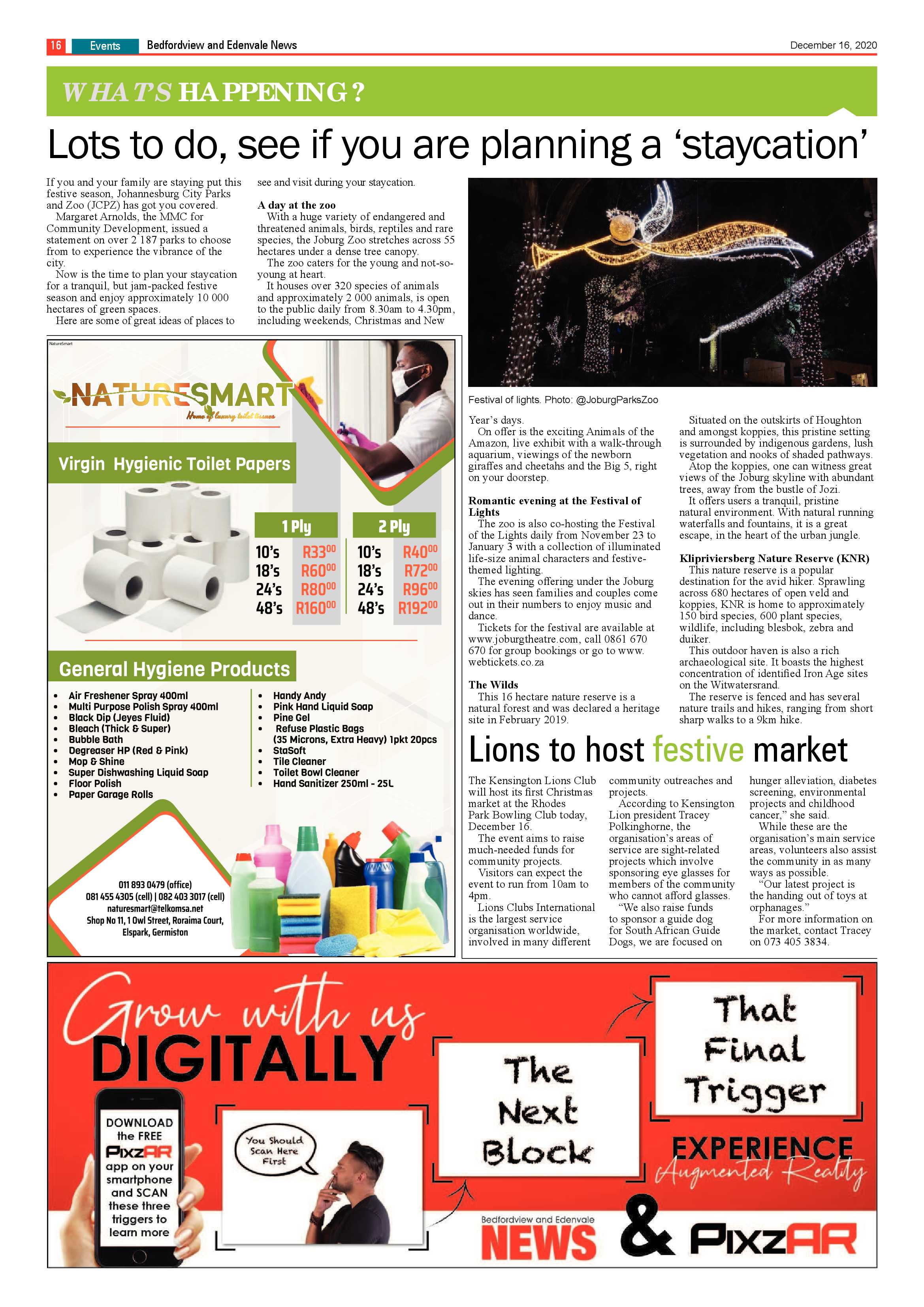 Bedford and Edenvale News 16 December .2020 page 16