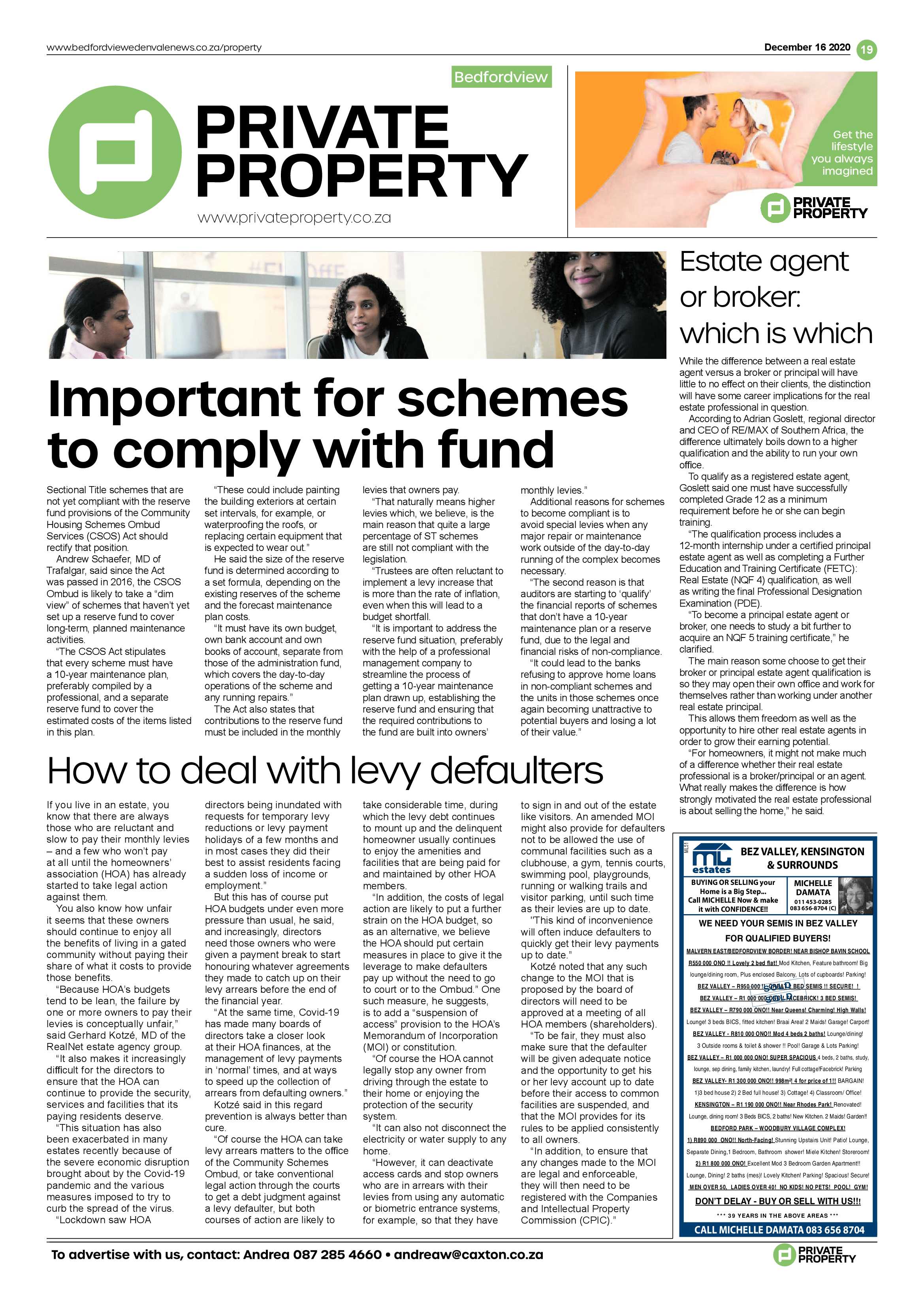 Bedford and Edenvale News 16 December .2020 page 19