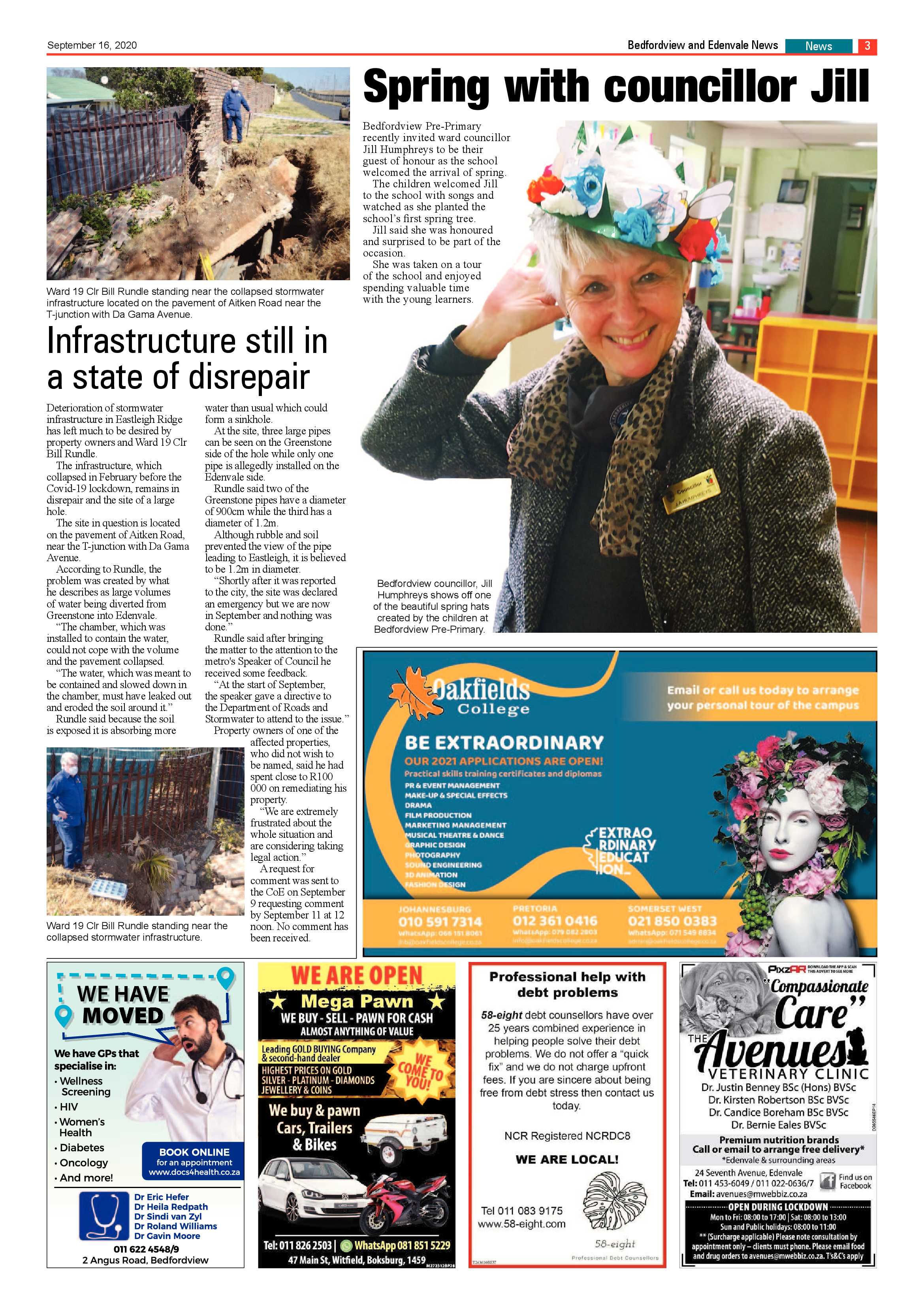 Bedford and Edenvale News 16 September 2020 page 3
