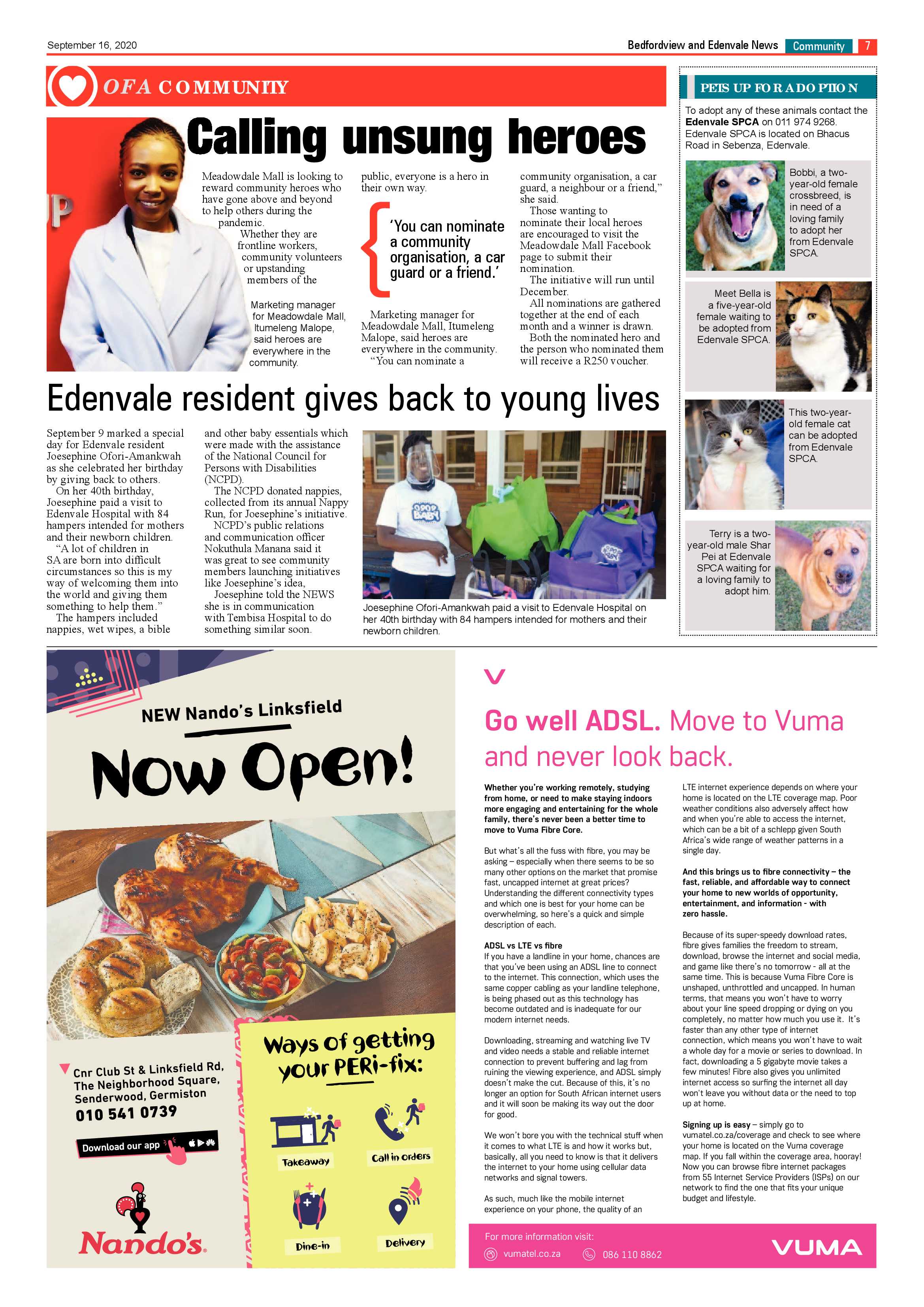 Bedford and Edenvale News 16 September 2020 page 7