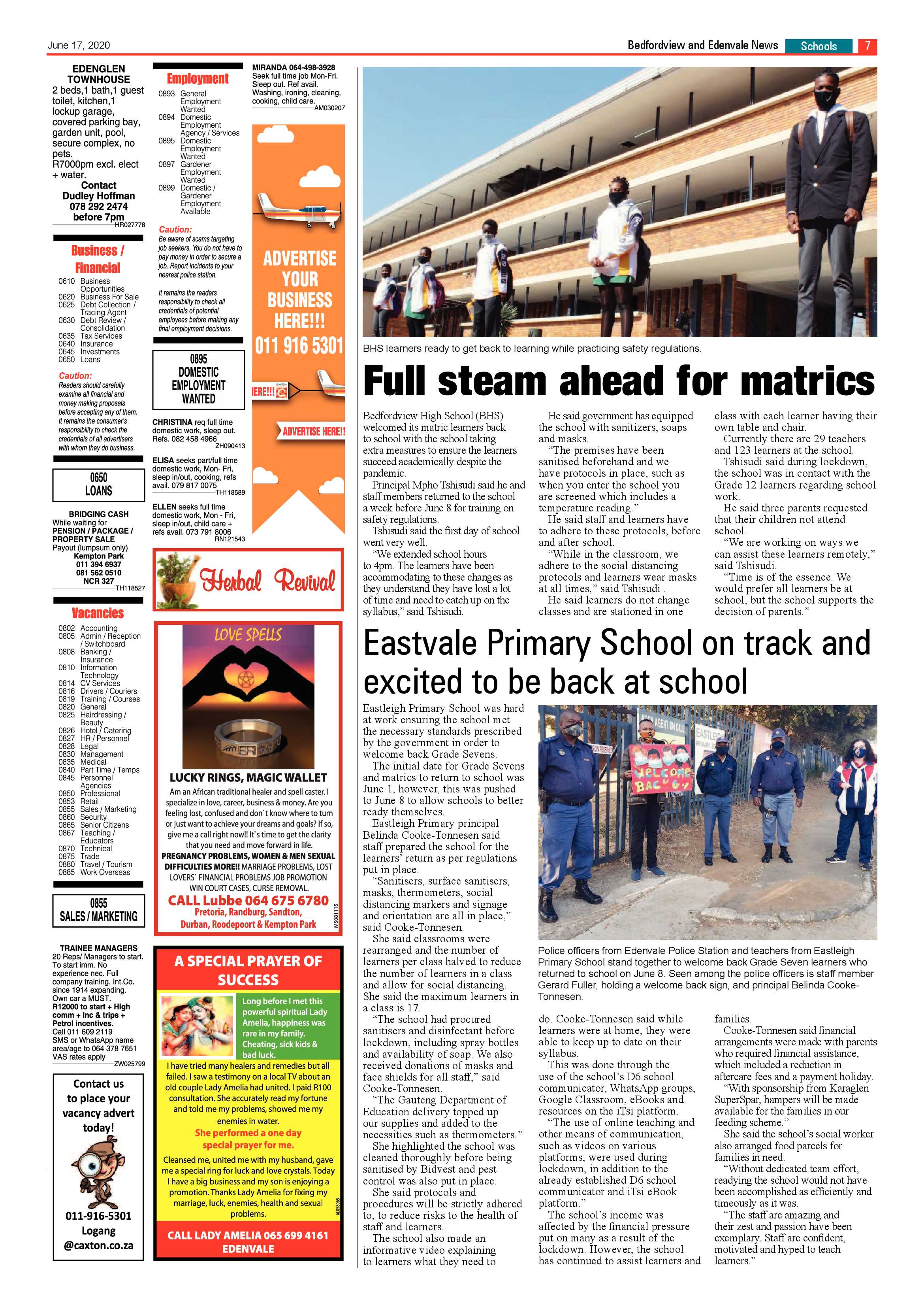 Bedford and Edenvale News 17 June 2020 page 7