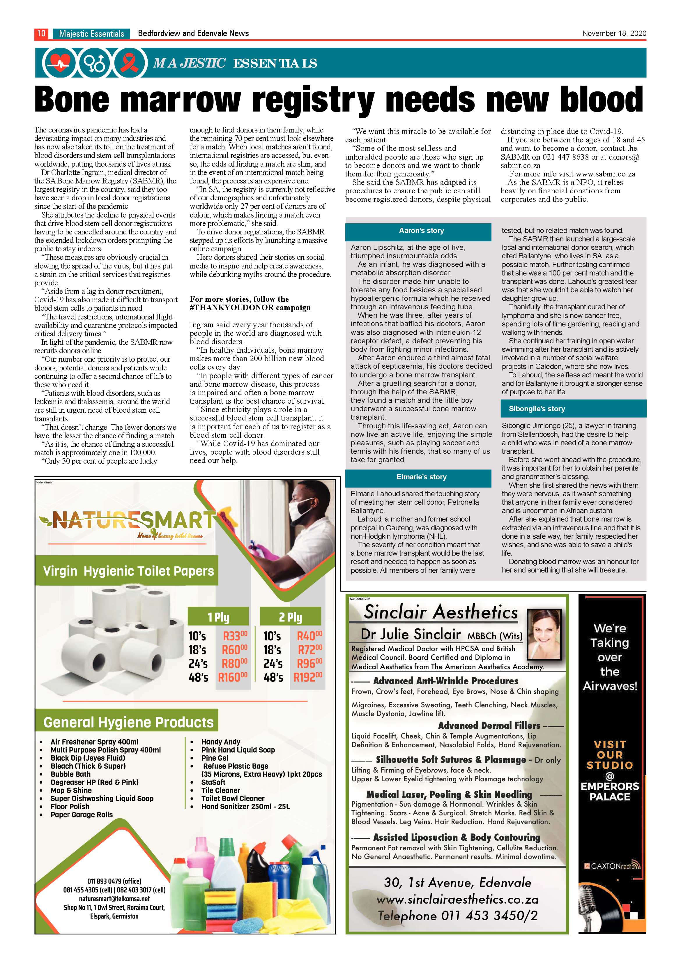 Bedford and Edenvale News 18  November 2020 page 10
