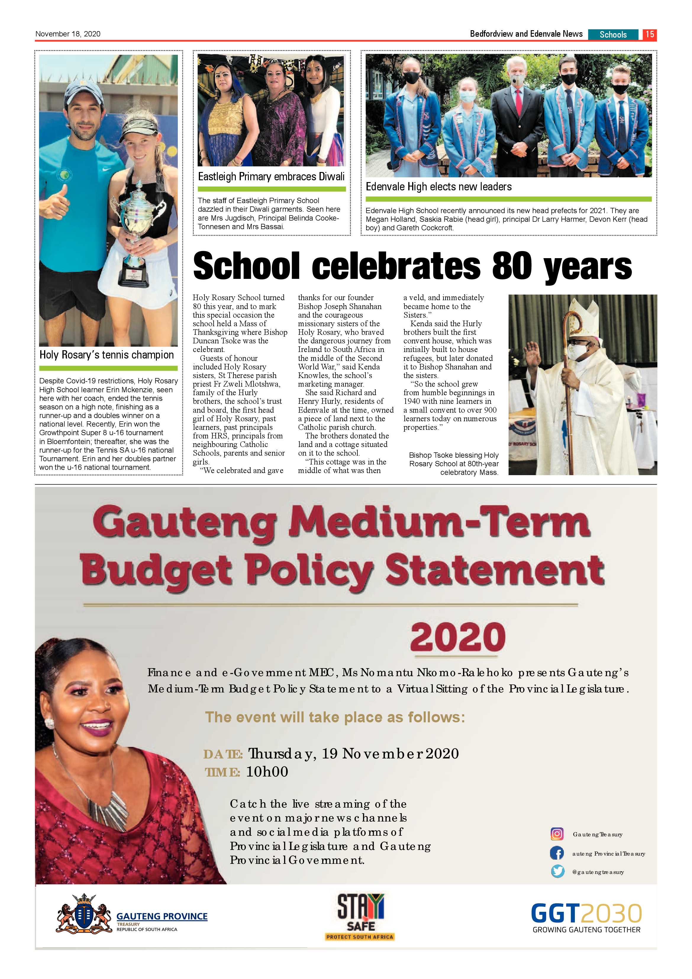 Bedford and Edenvale News 18  November 2020 page 15