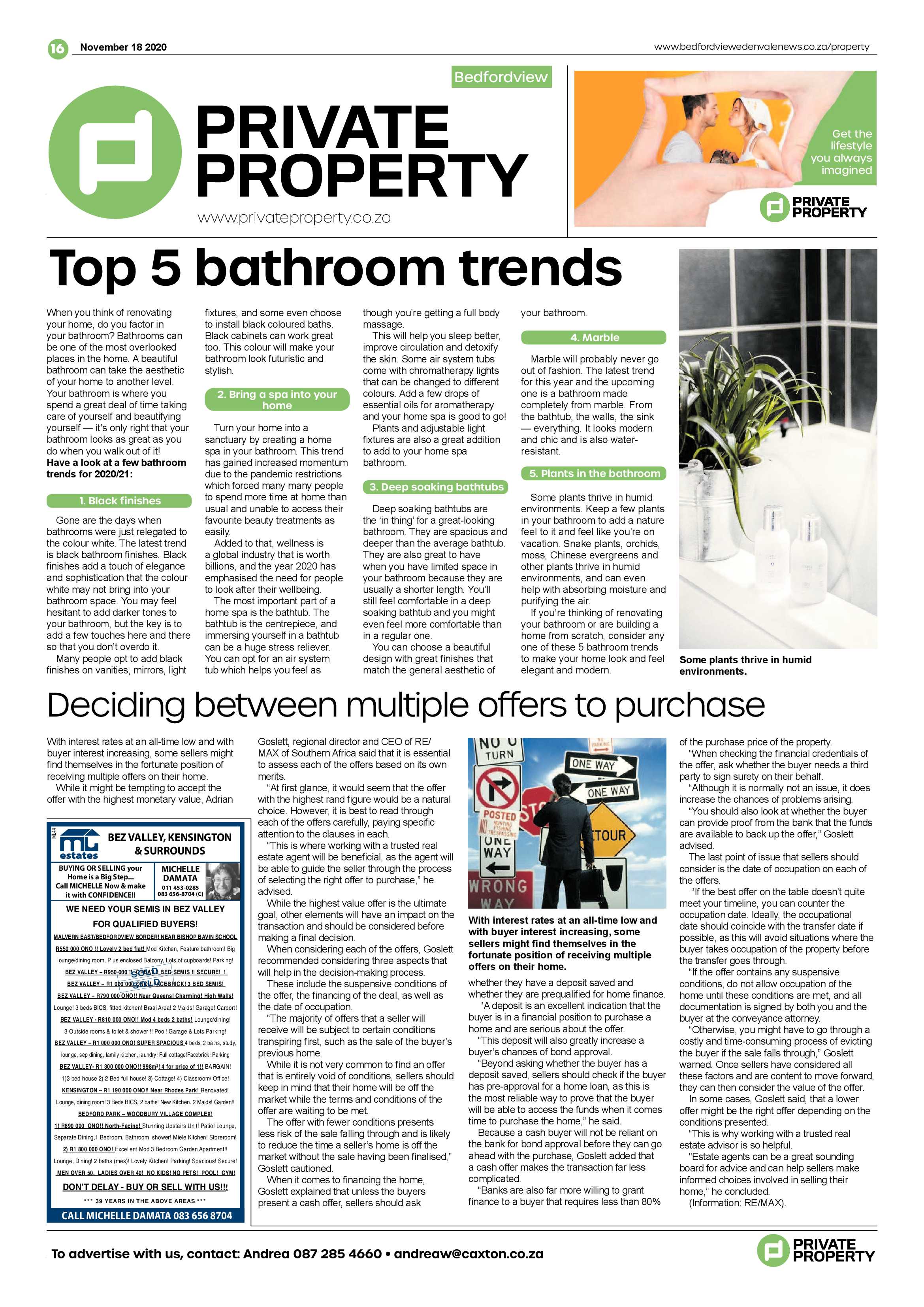 Bedford and Edenvale News 18  November 2020 page 16