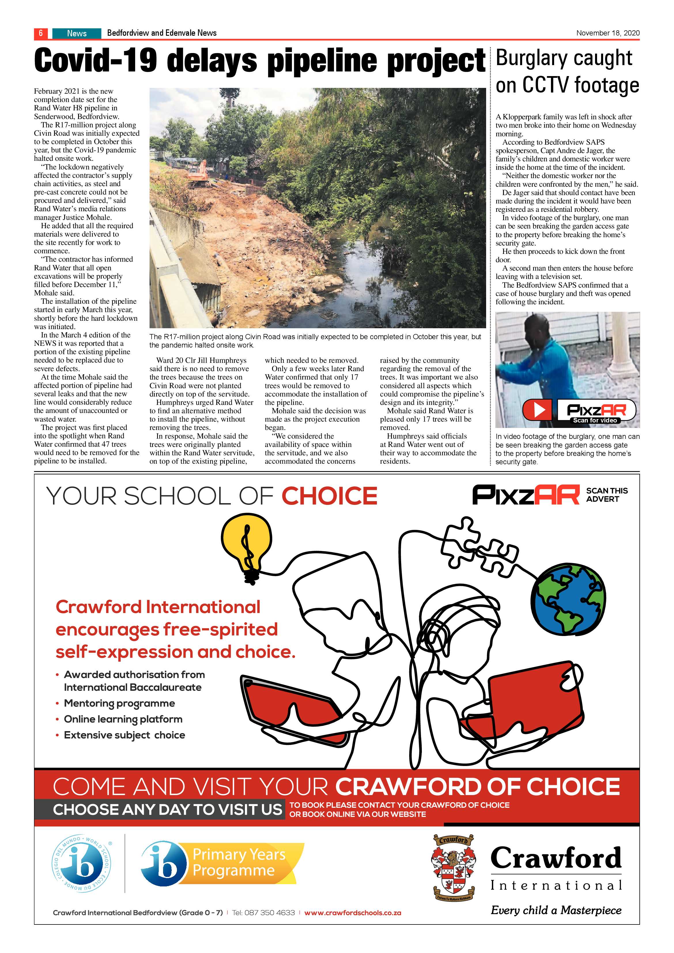 Bedford and Edenvale News 18  November 2020 page 6